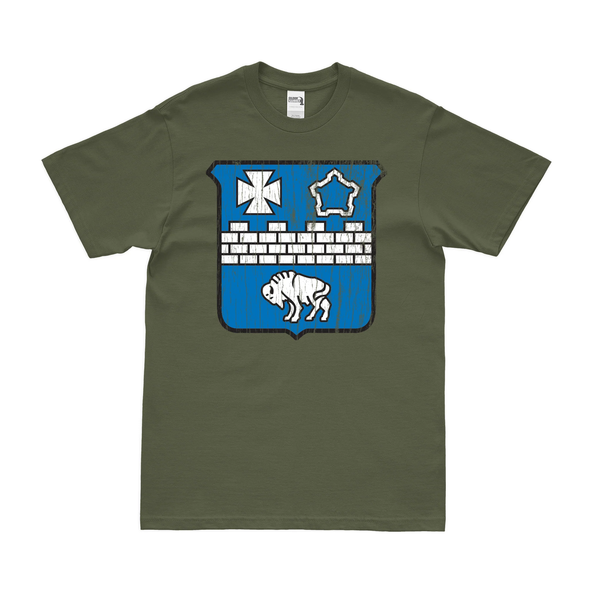 U.S. Army 17th Infantry Regiment Unit Logo Emblem T-Shirt - Image 4