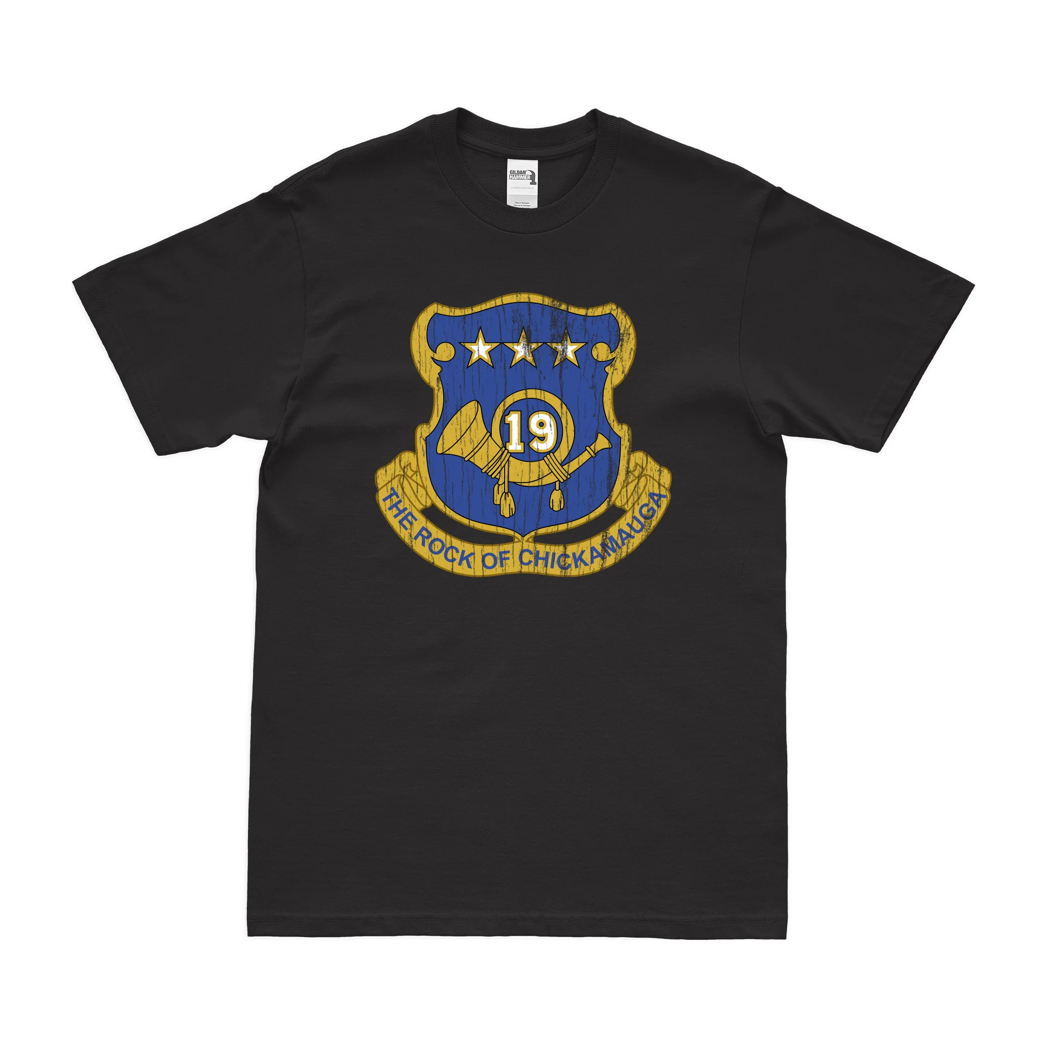 U.S. Army 19th Infantry Regiment Unit Logo Emblem T-Shirt - Image 3