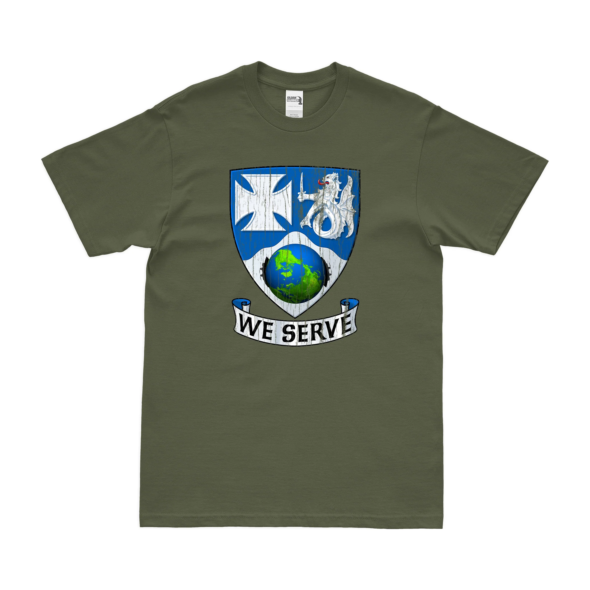 U.S. Army 23rd Infantry Regiment Unit Logo Emblem T-Shirt - Image 4