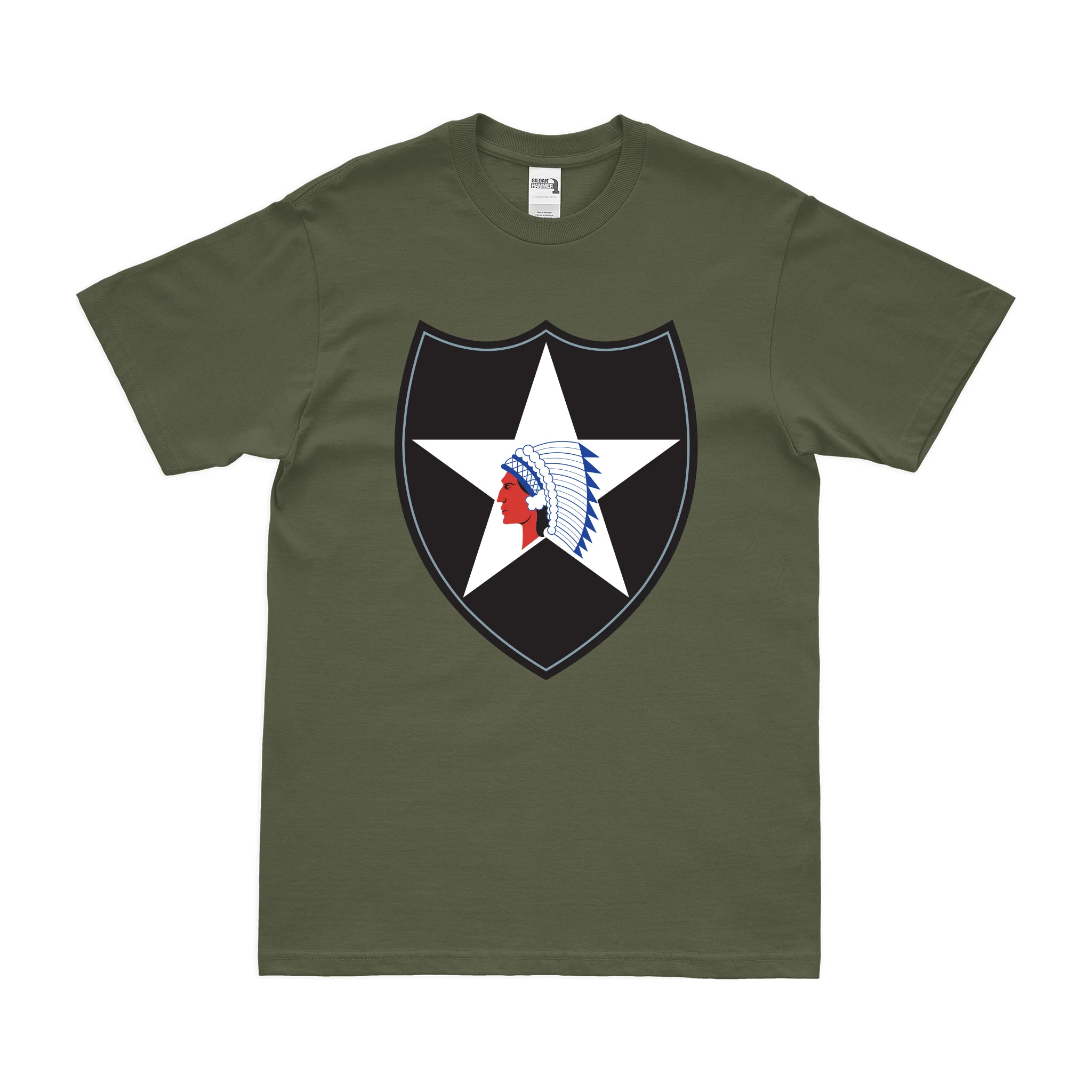 U.S. Army 2nd Infantry Division SSI Emblem T-Shirt - Image 2