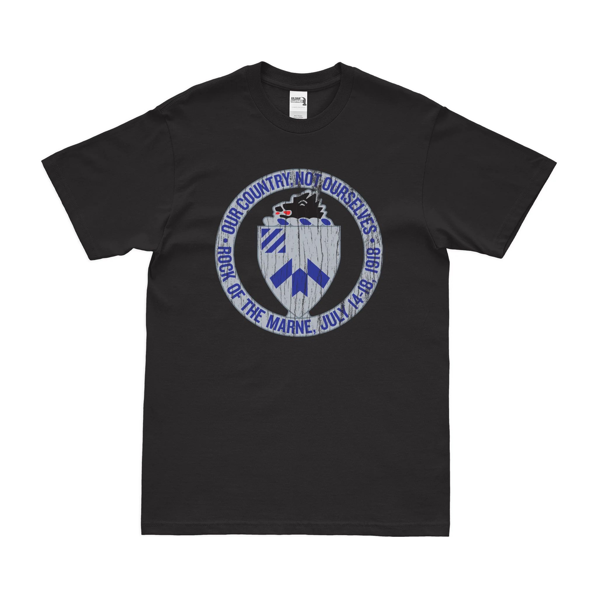 U.S. Army 30th Infantry Regiment Unit Logo Emblem T-Shirt - Image 3