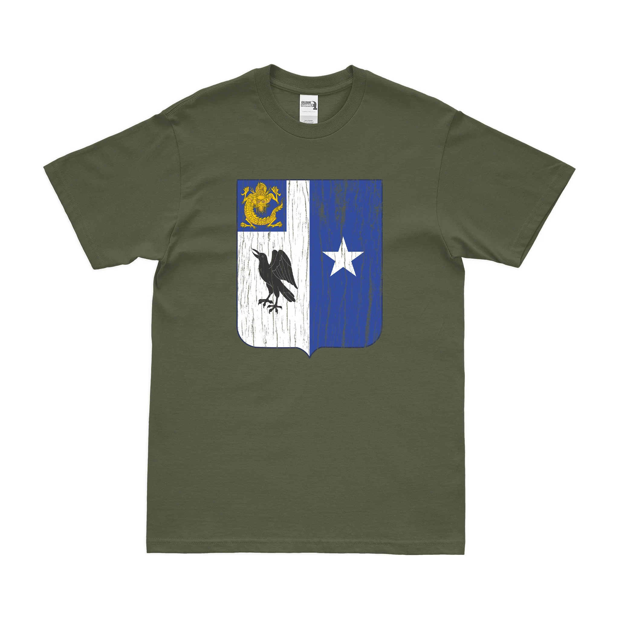 U.S. Army 44th Infantry Regiment Unit Logo Emblem T-Shirt - Image 4