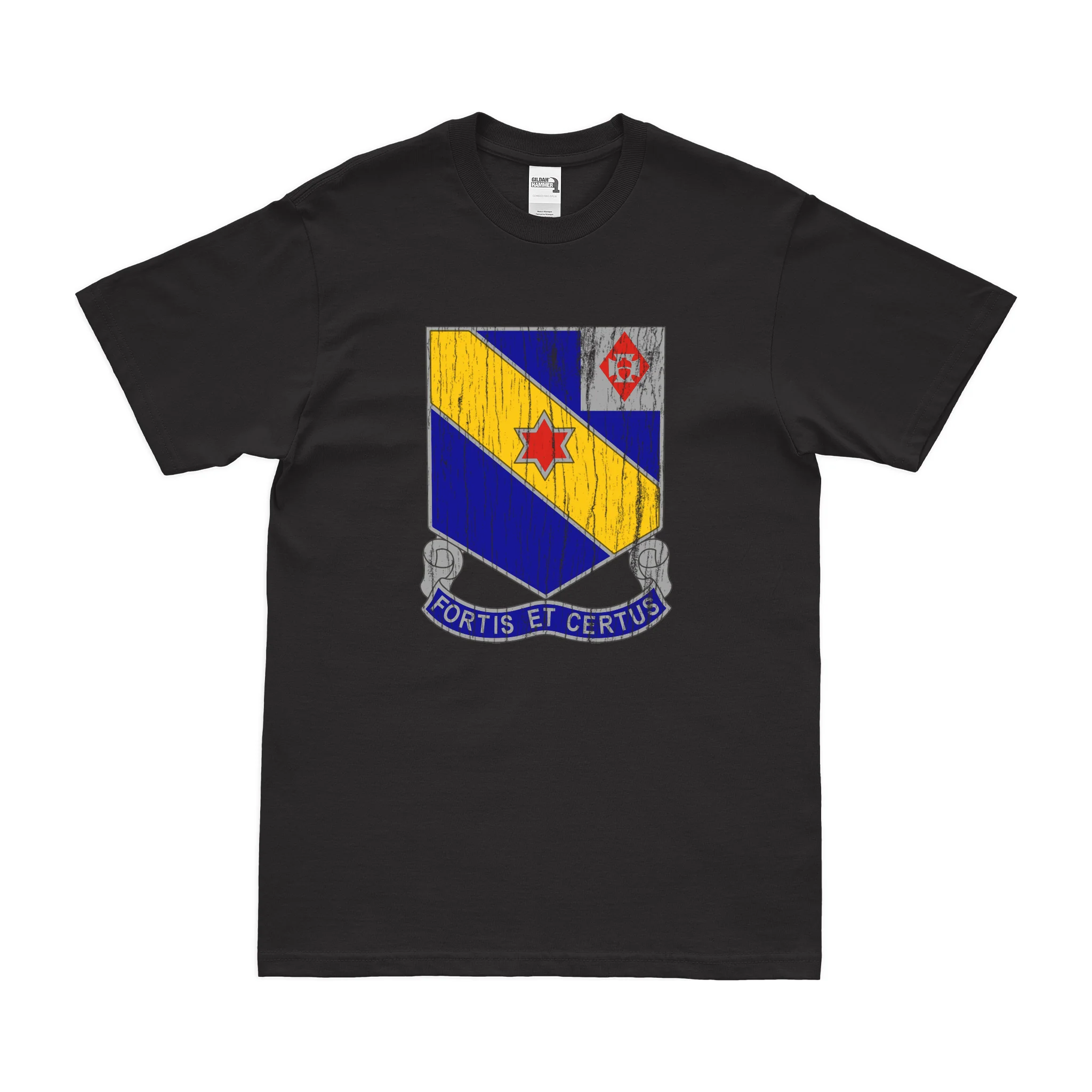 U.S. Army 52nd Infantry Regiment Unit Logo Emblem T-Shirt - Image 3