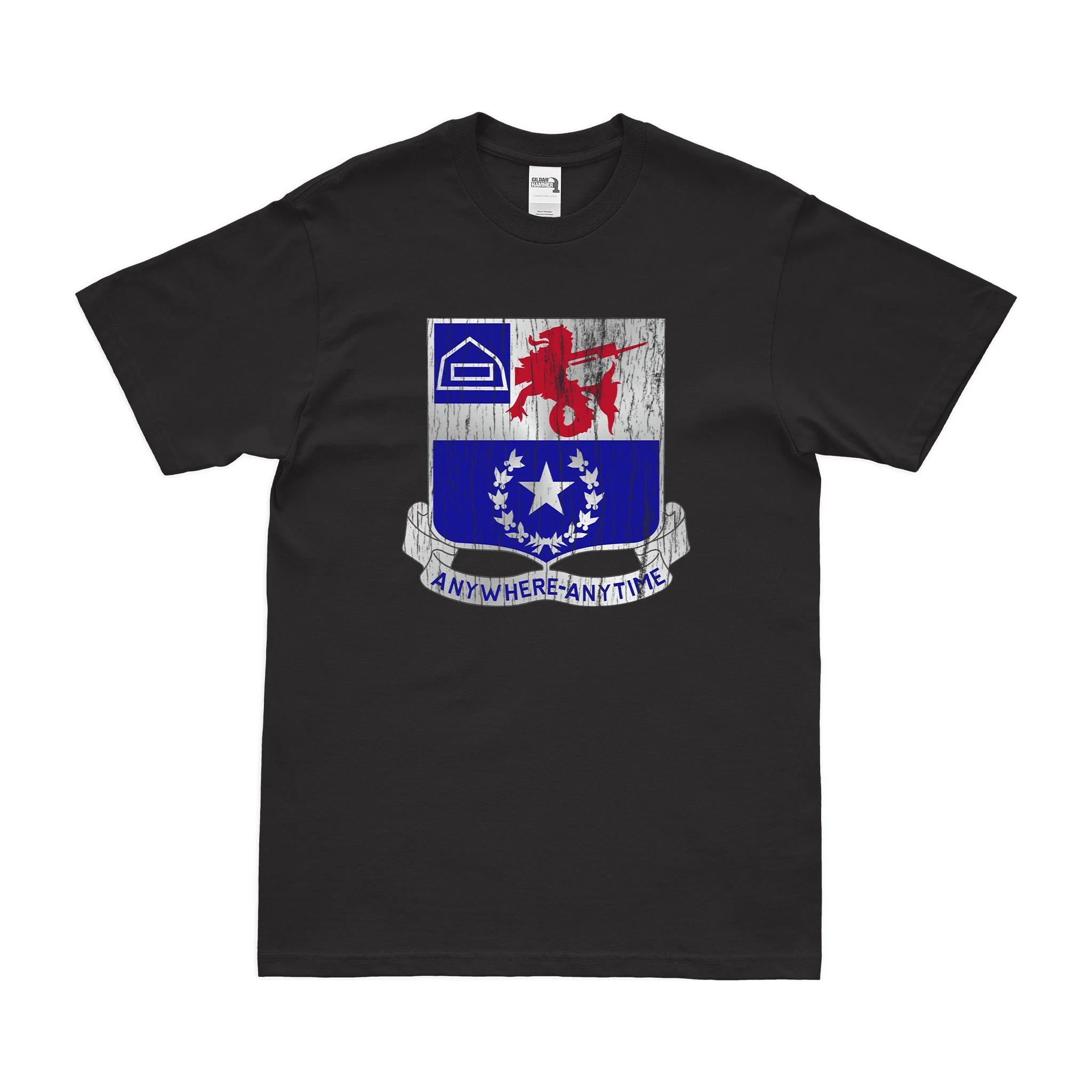 U.S. Army 57th Infantry Regiment Unit Logo Emblem T-Shirt - Image 3