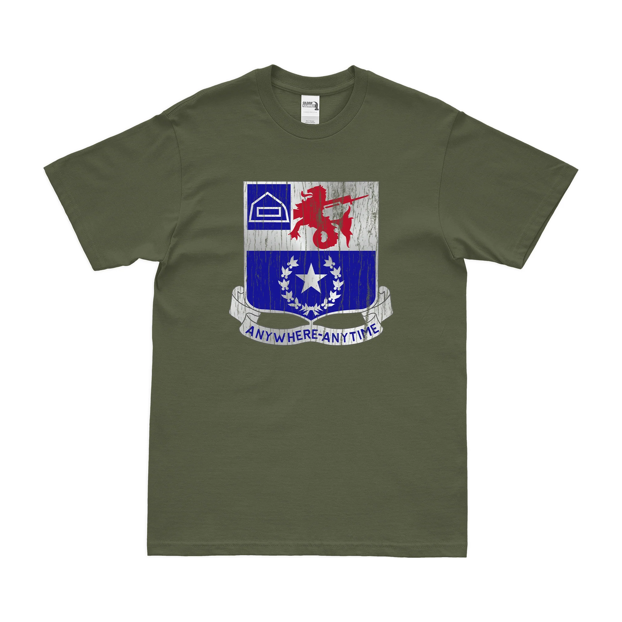 U.S. Army 57th Infantry Regiment Unit Logo Emblem T-Shirt - Image 4