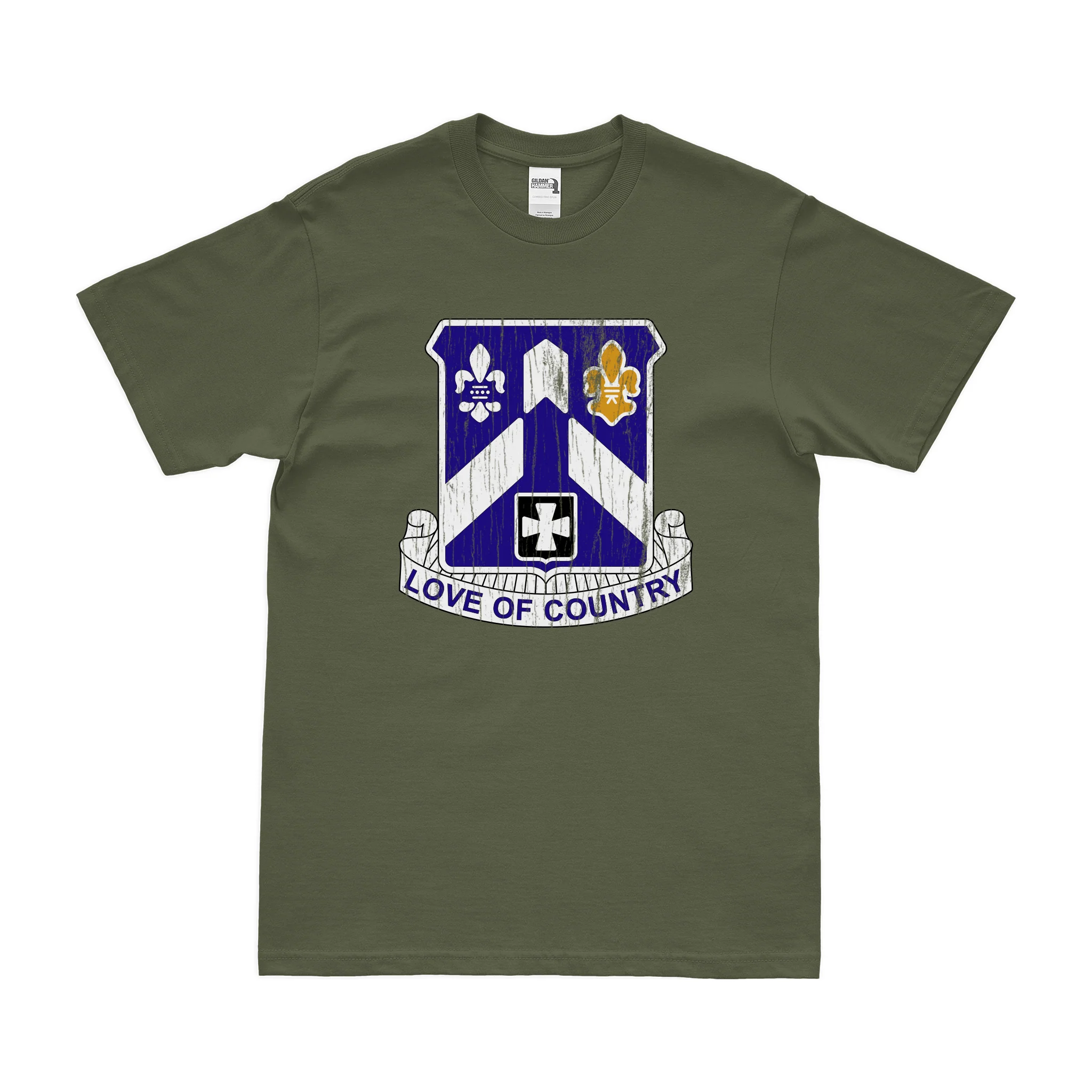 U.S. Army 58th Infantry Regiment Unit Logo Emblem T-Shirt - Image 4