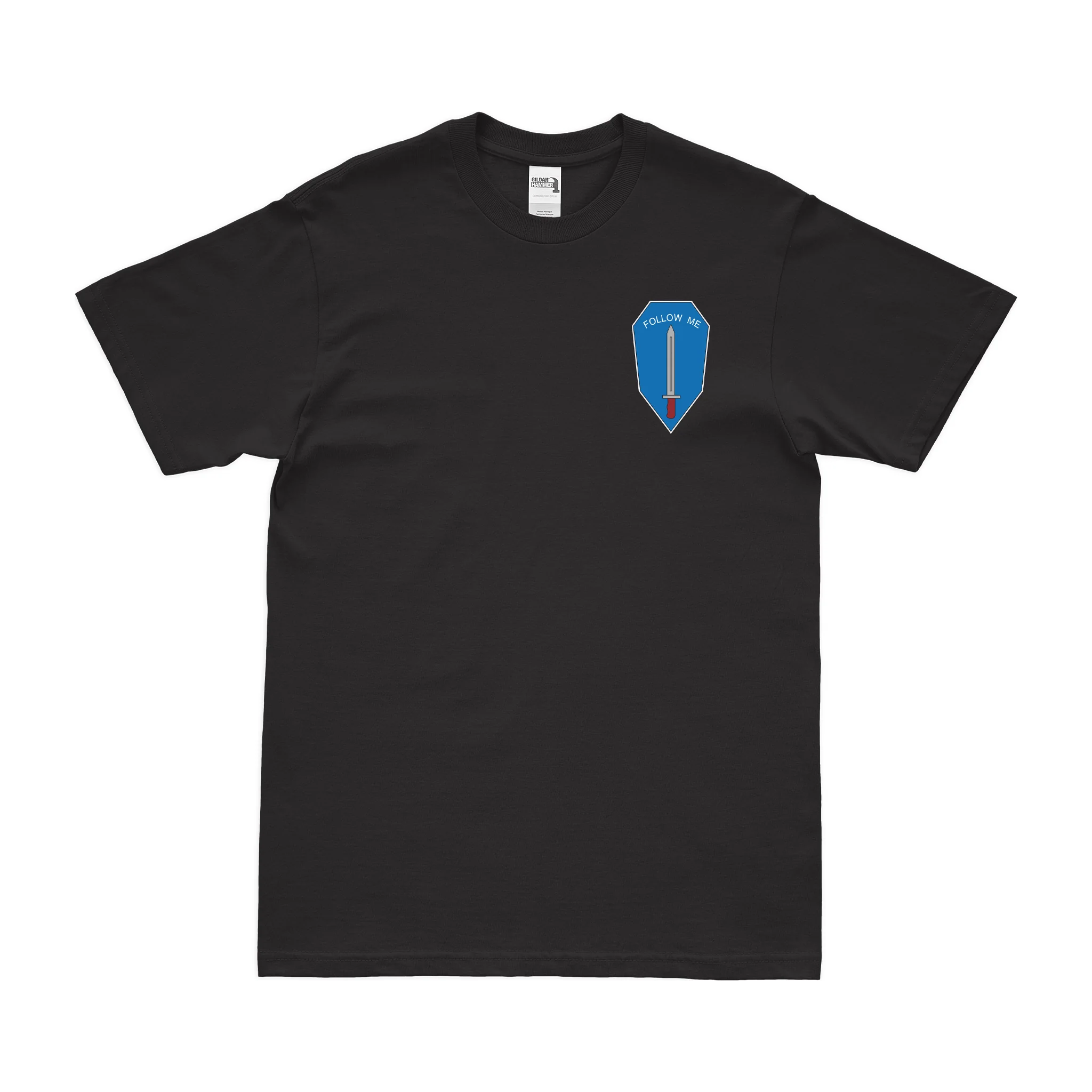U.S. Army Infantry Branch Follow Me Left Chest Insignia T-Shirt
