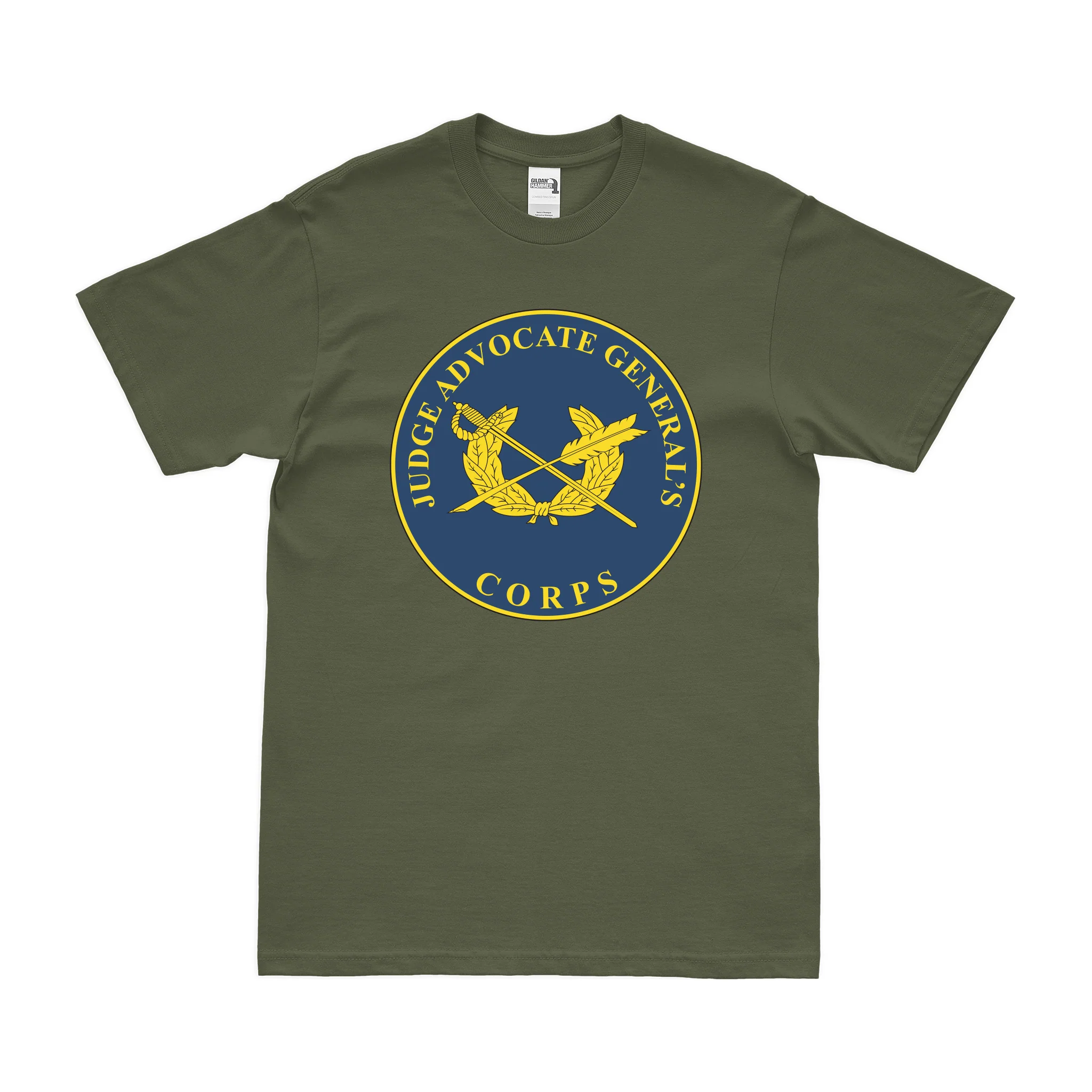 U.S. Army JAG Corps Branch Plaque T-Shirt - Image 2