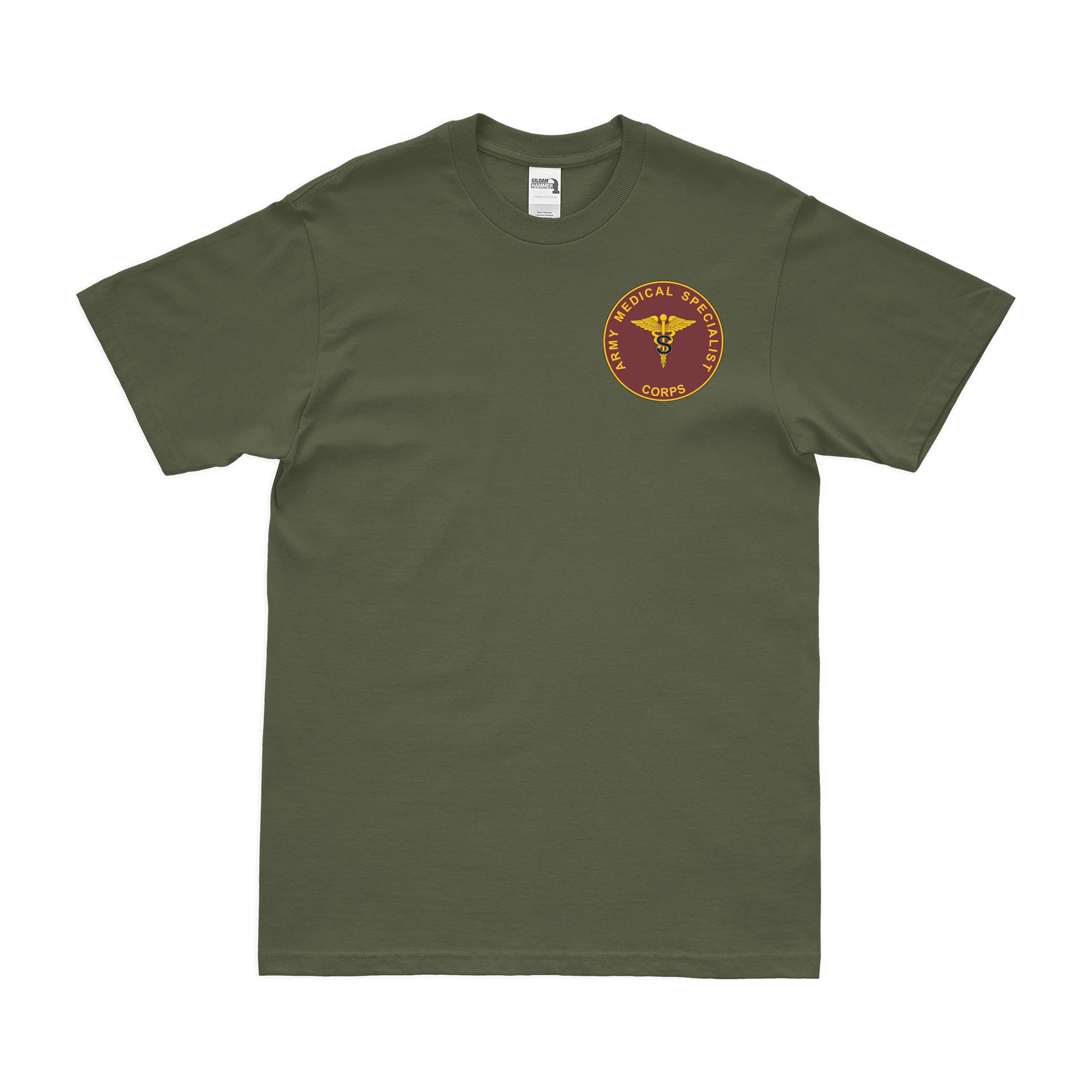 U.S. Army Medical Specialist Corps Left Chest Plaque T-Shirt - Image 2