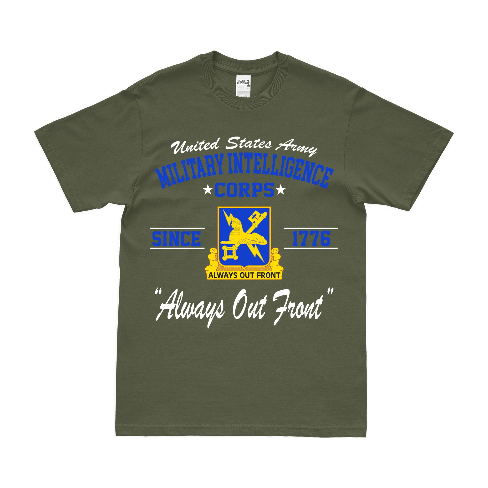 U.S. Army Military Intelligence Since 1776 Legacy T-Shirt - Image 2