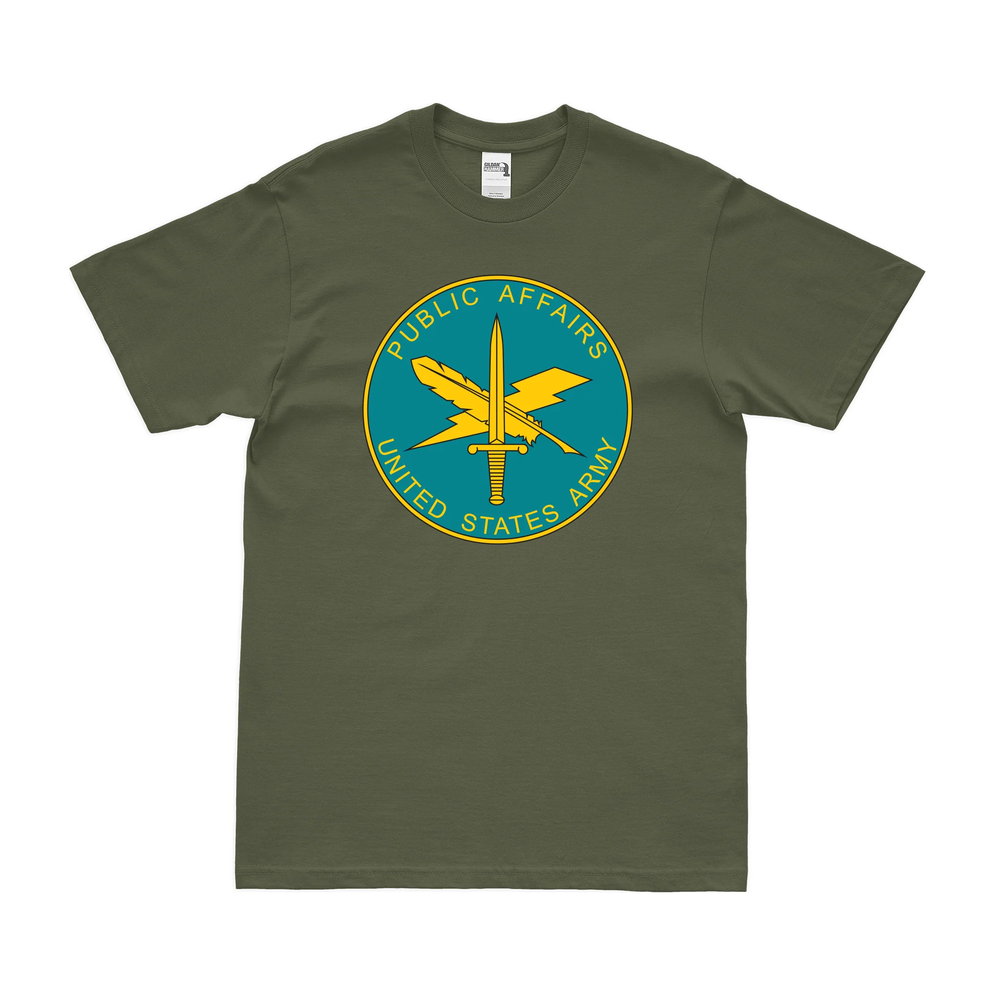 U.S. Army Public Affairs Branch Plaque T-Shirt - Image 2
