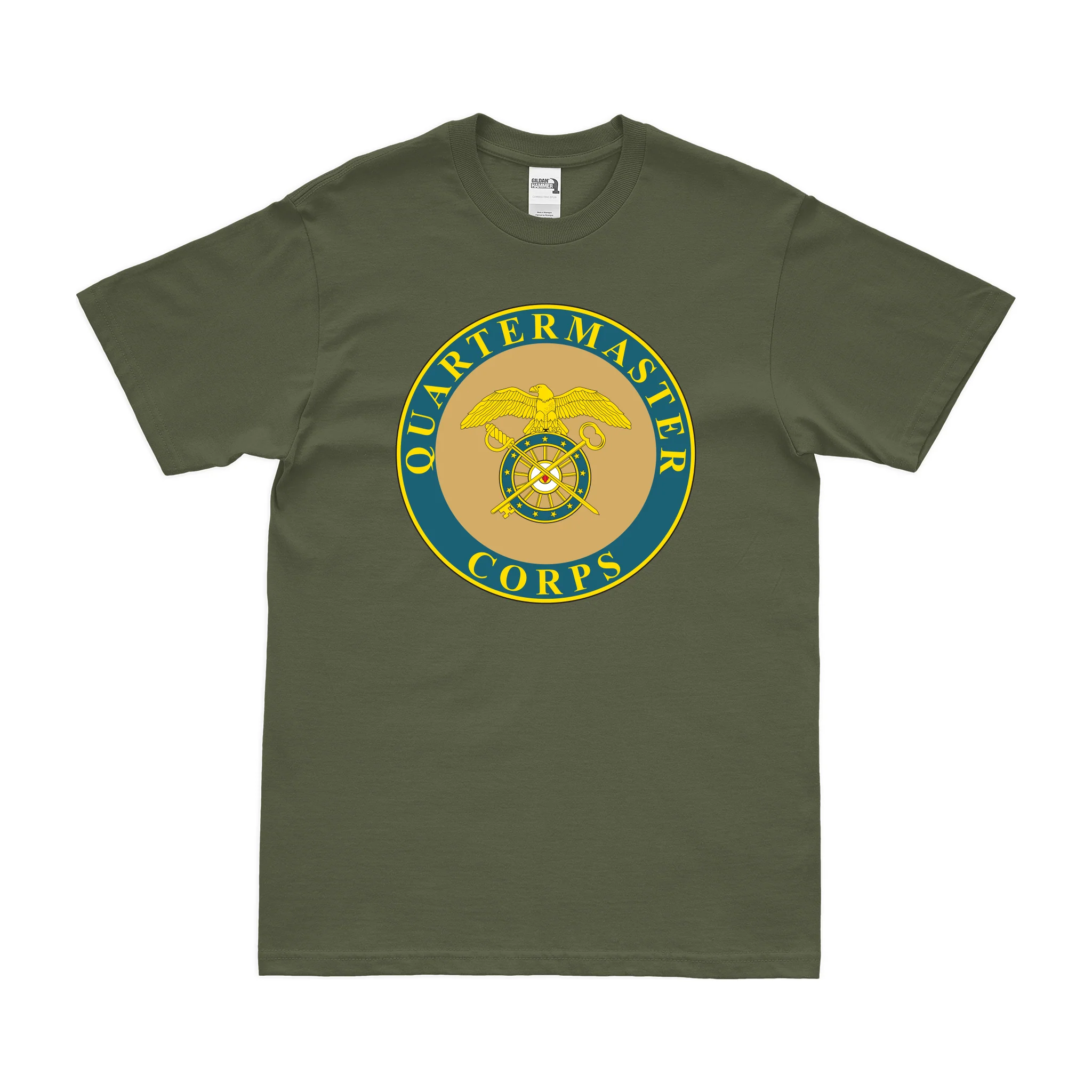 U.S. Army Quartermaster Corps Branch Plaque T-Shirt - Image 2
