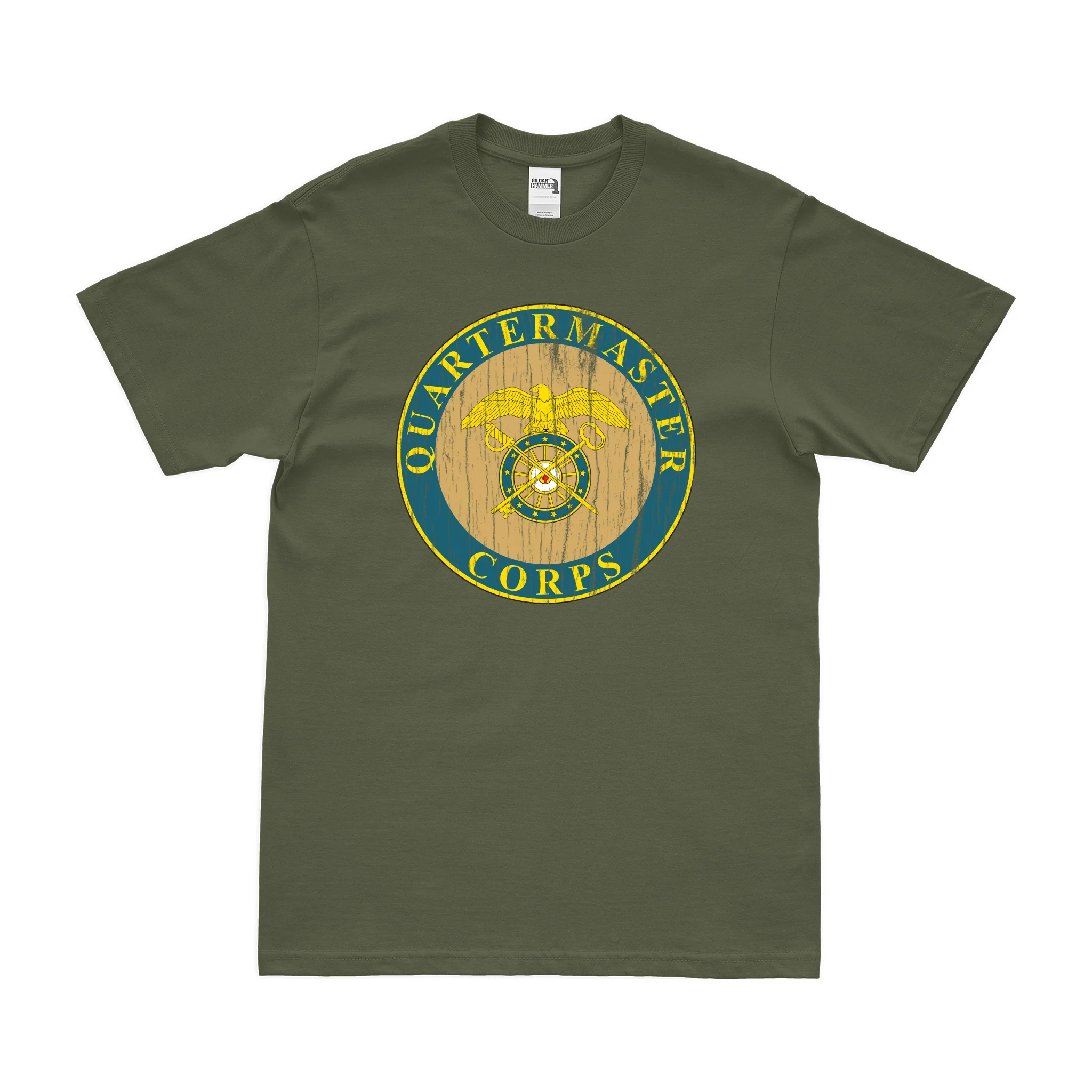 U.S. Army Quartermaster Corps Branch Plaque T-Shirt - Image 4
