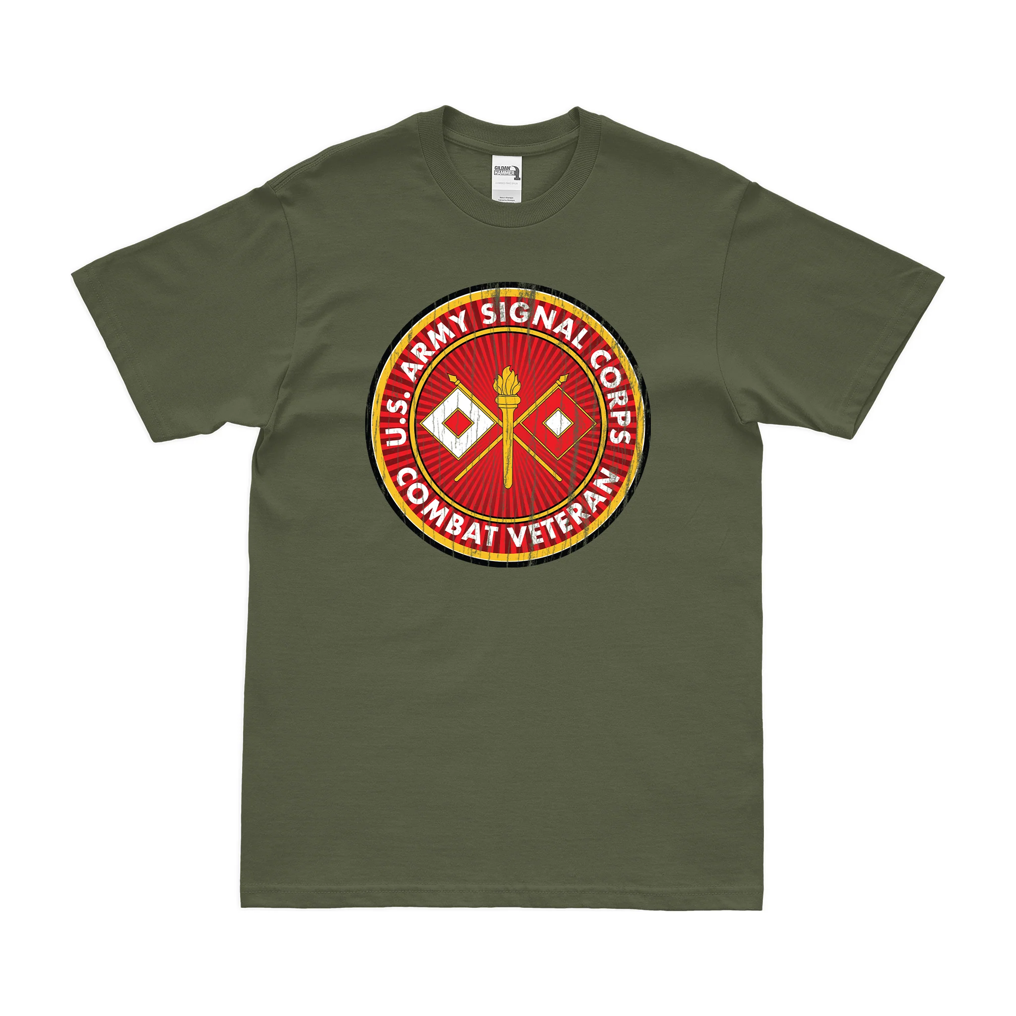 U.S. Army Signal Corps Combat Veteran T-Shirt - Image 4