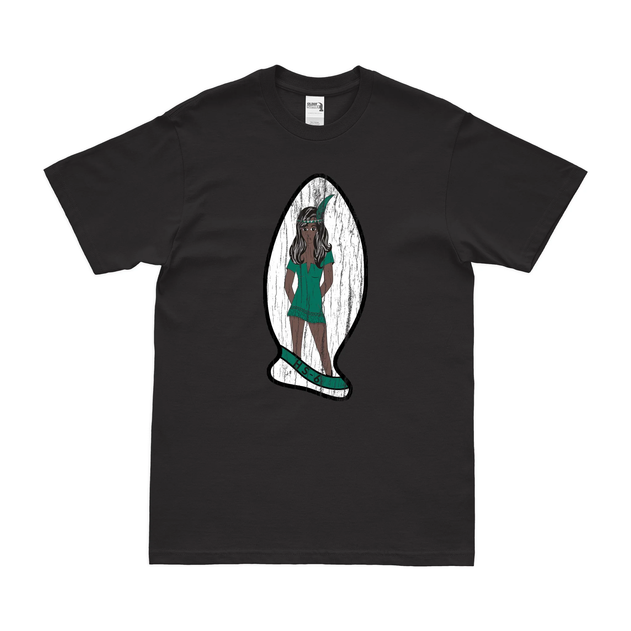 U.S. Navy HS-6 Logo Emblem T-Shirt - Image 3