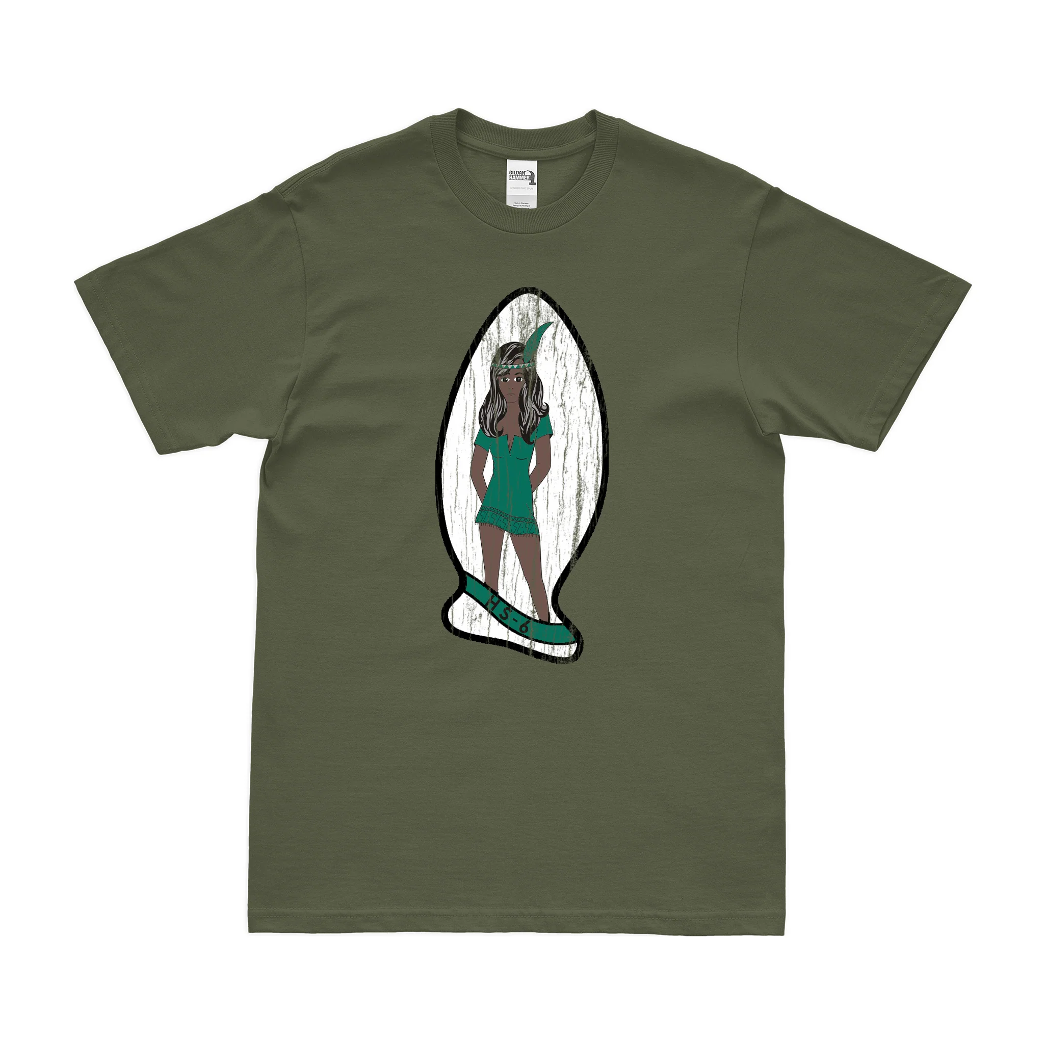 U.S. Navy HS-6 Logo Emblem T-Shirt - Image 4