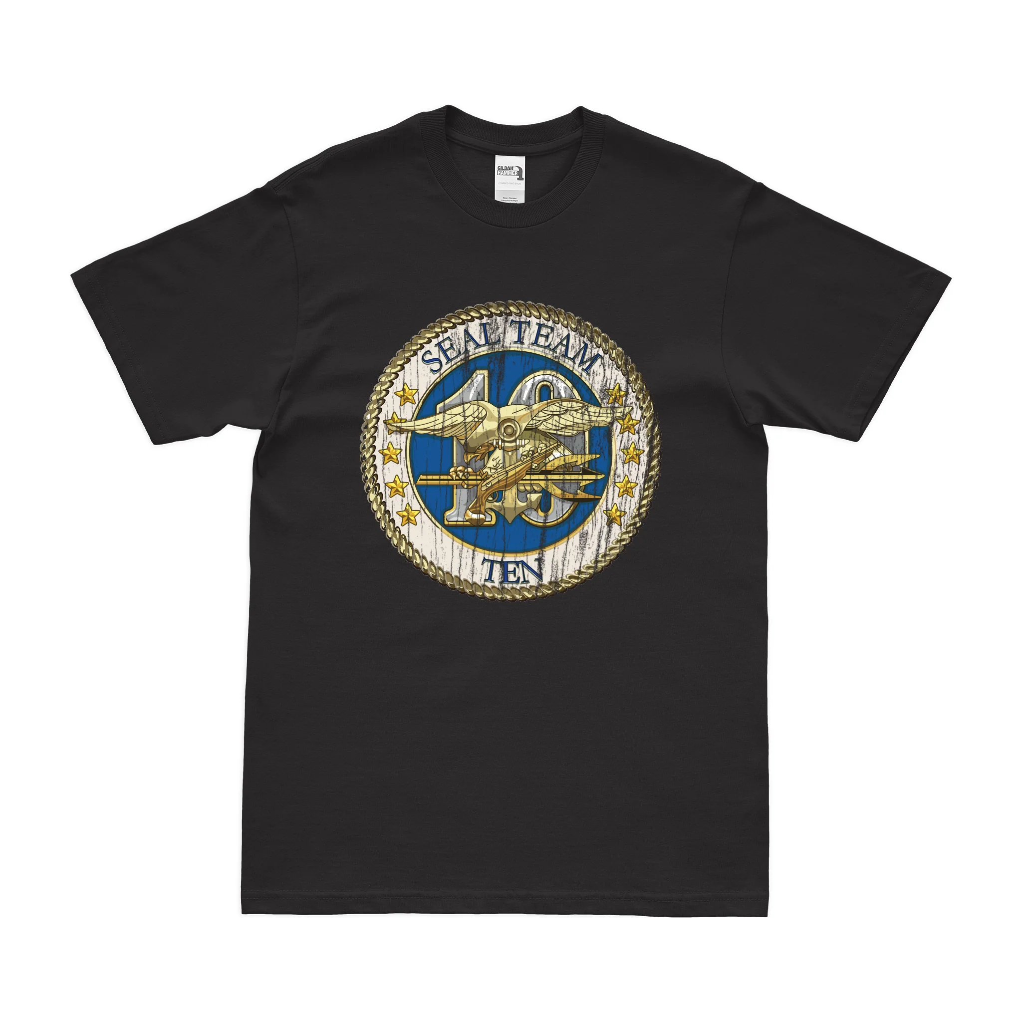 U.S. Navy SEAL Team 10 Emblem T-Shirt - Image 3
