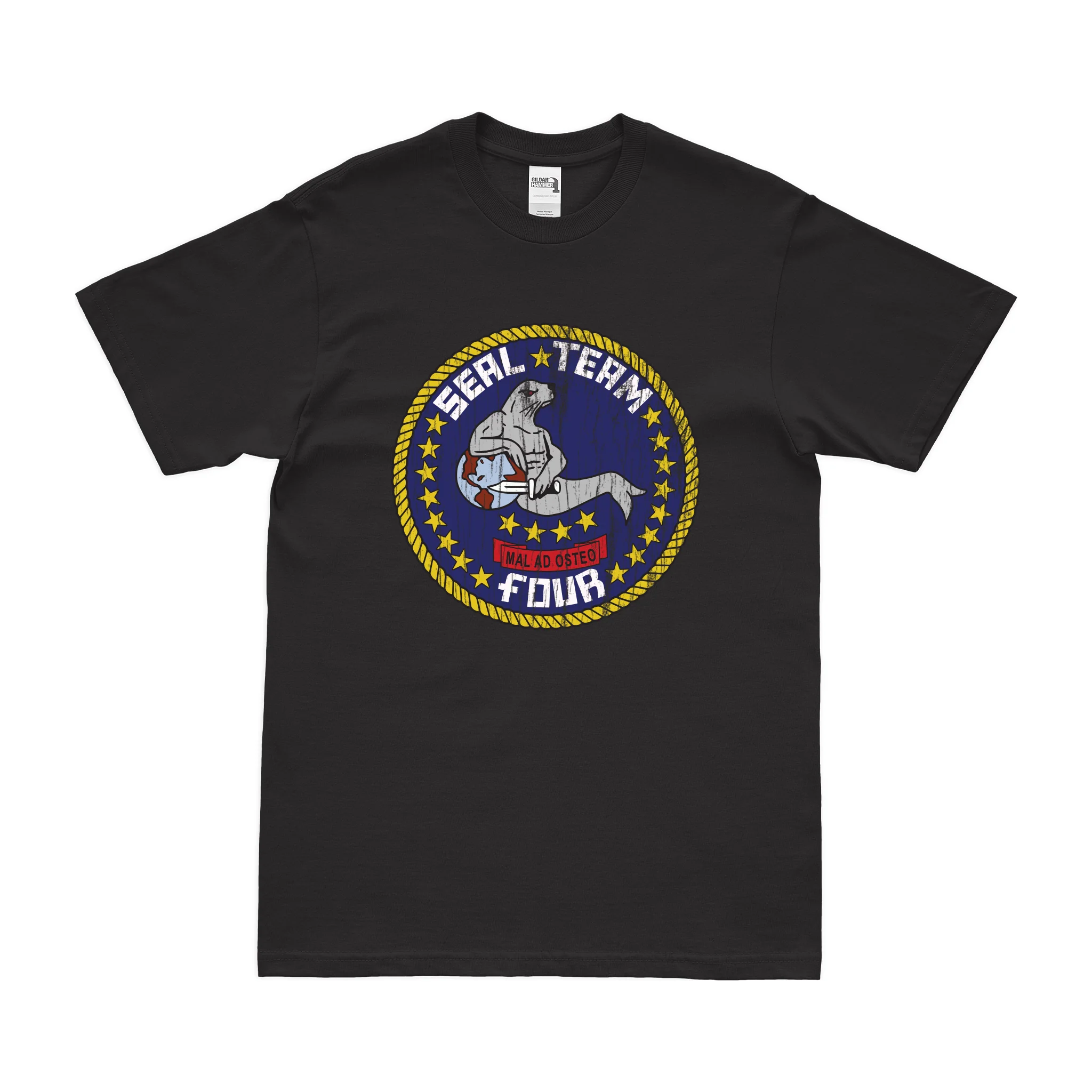 U.S. Navy SEAL Team 4 Emblem T-Shirt - Image 3
