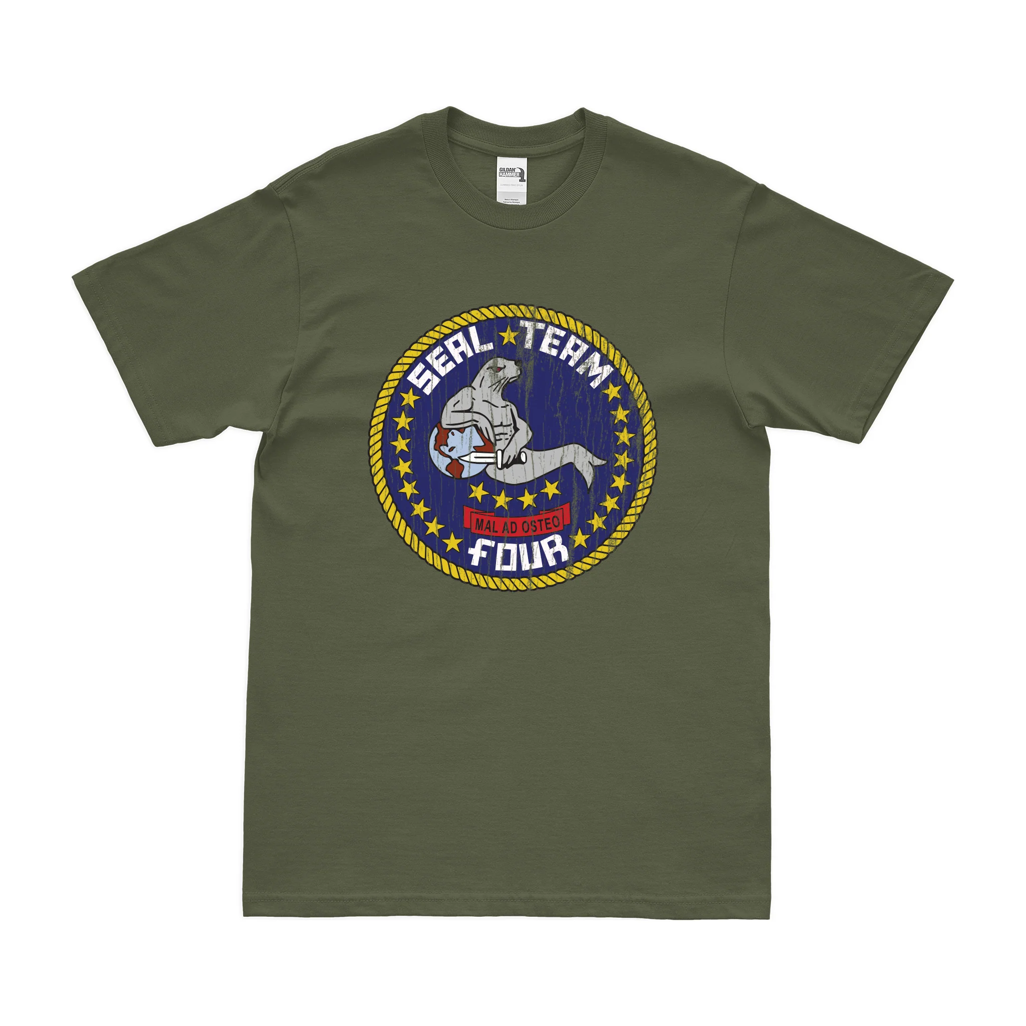 U.S. Navy SEAL Team 4 Emblem T-Shirt - Image 4