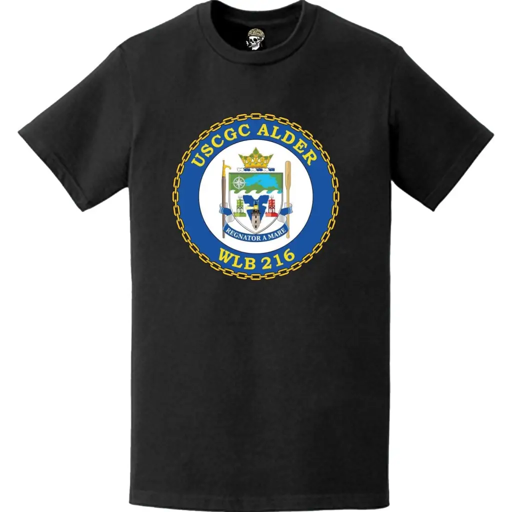 USCGC Alder (WLB-216) Ship's Crest Emblem Logo T-Shirt