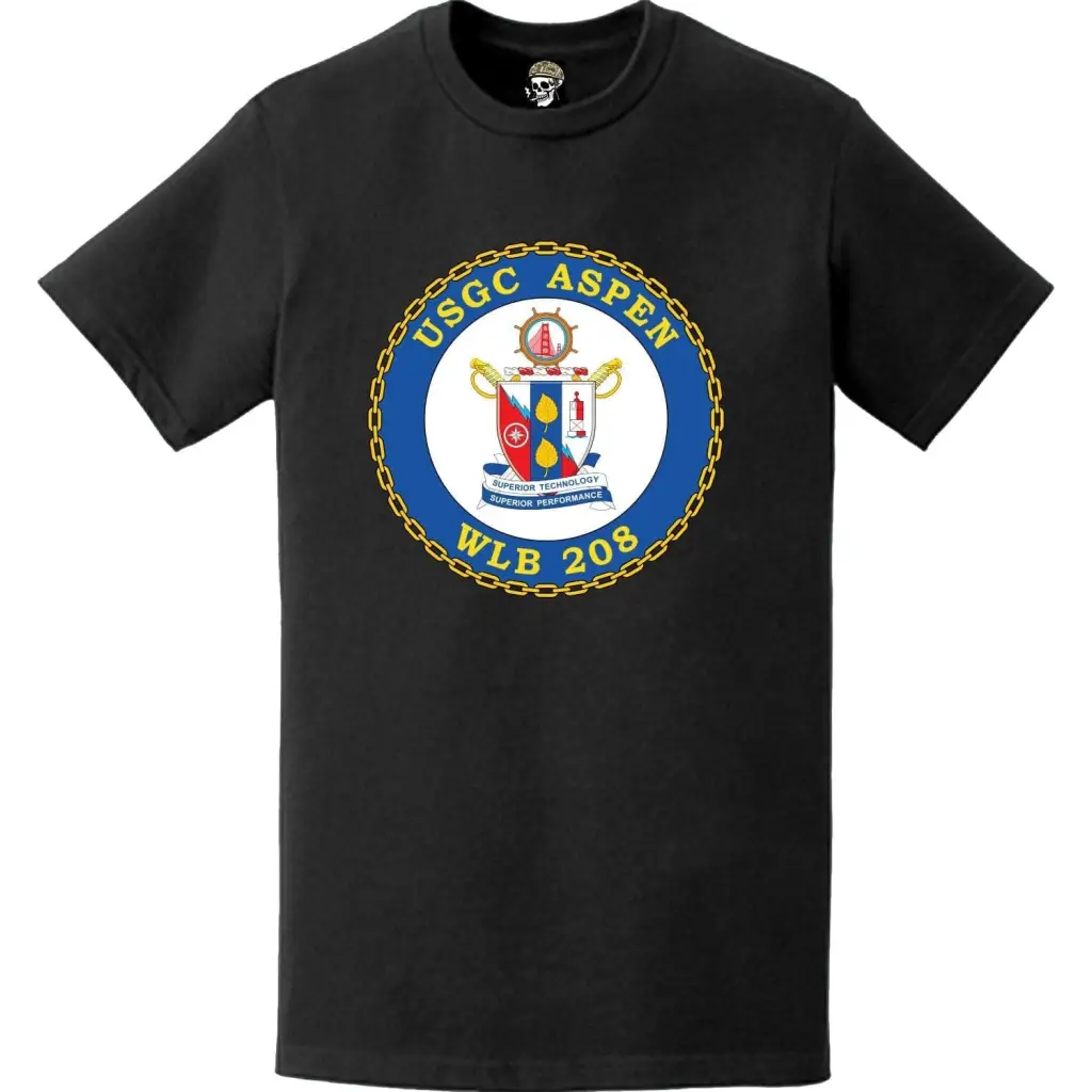 USCGC Aspen (WLB-208) Ship's Crest Emblem Logo T-Shirt