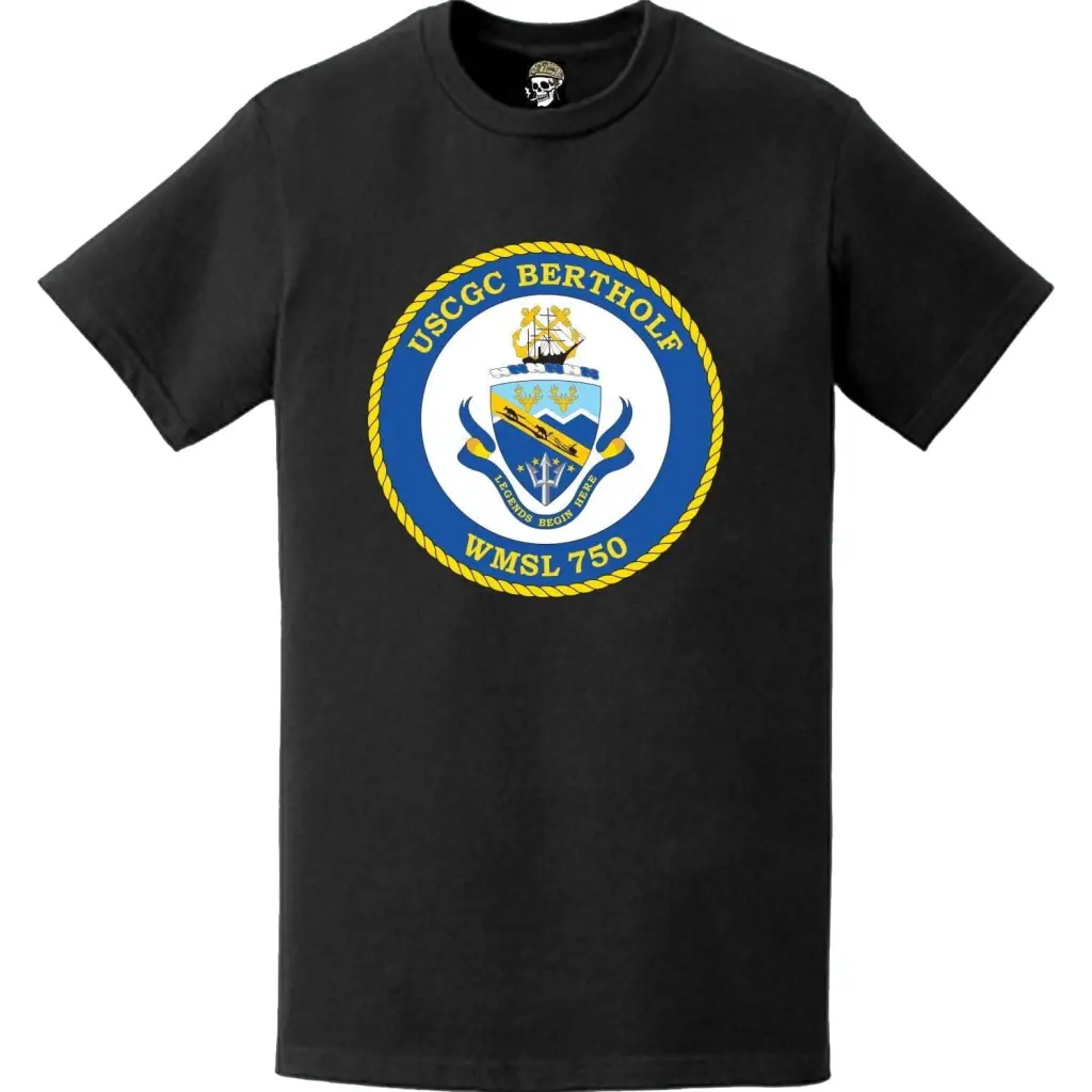 USCGC Bertholf (WMSL-750) Ship's Crest Emblem Logo T-Shirt