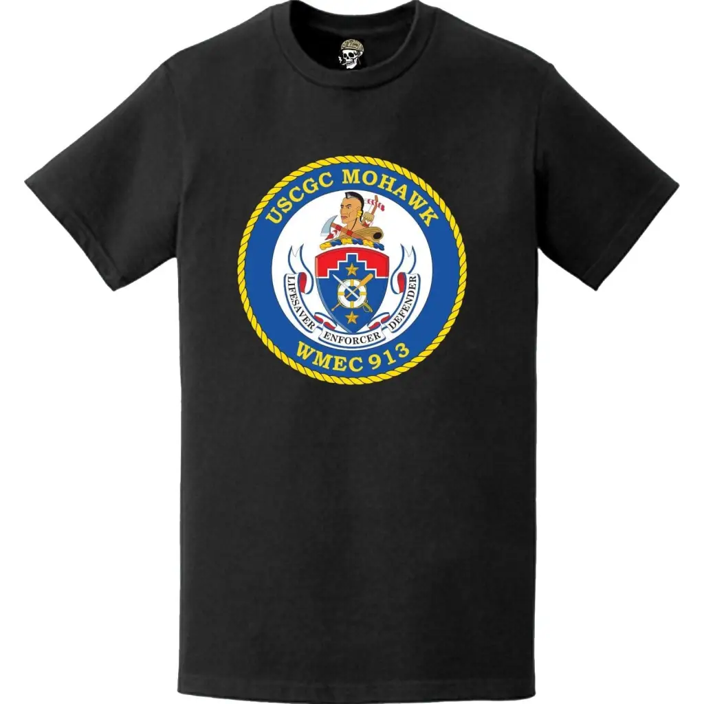 USCGC Mowhawk (WMEC-913) Ship's Crest Emblem Logo T-Shirt