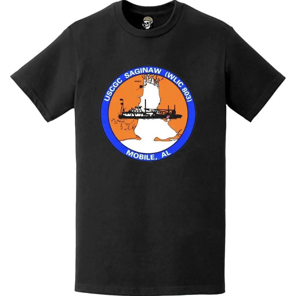 USCGC Saginaw (WLIC-803) Ship's Crest Emblem Logo T-Shirt