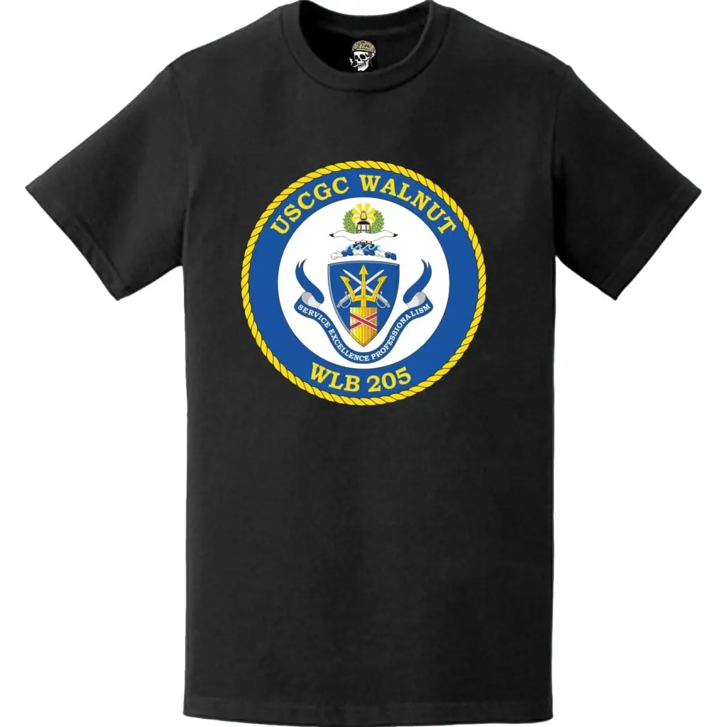 USCGC Walnut (WLB-205) Ship's Crest Emblem Logo T-Shirt