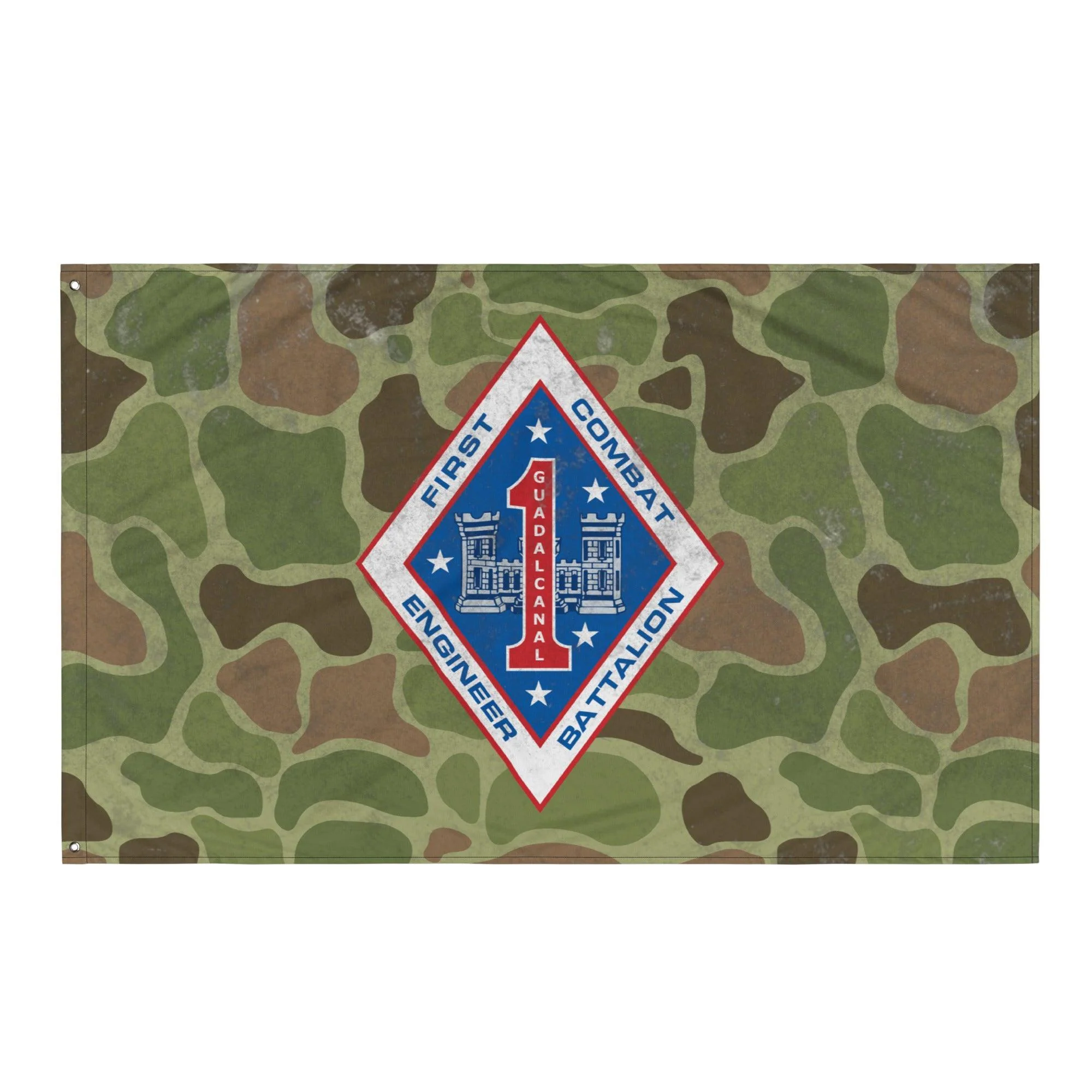 USMC 1st CEB Frog Skin Camo Indoor Wall Flag