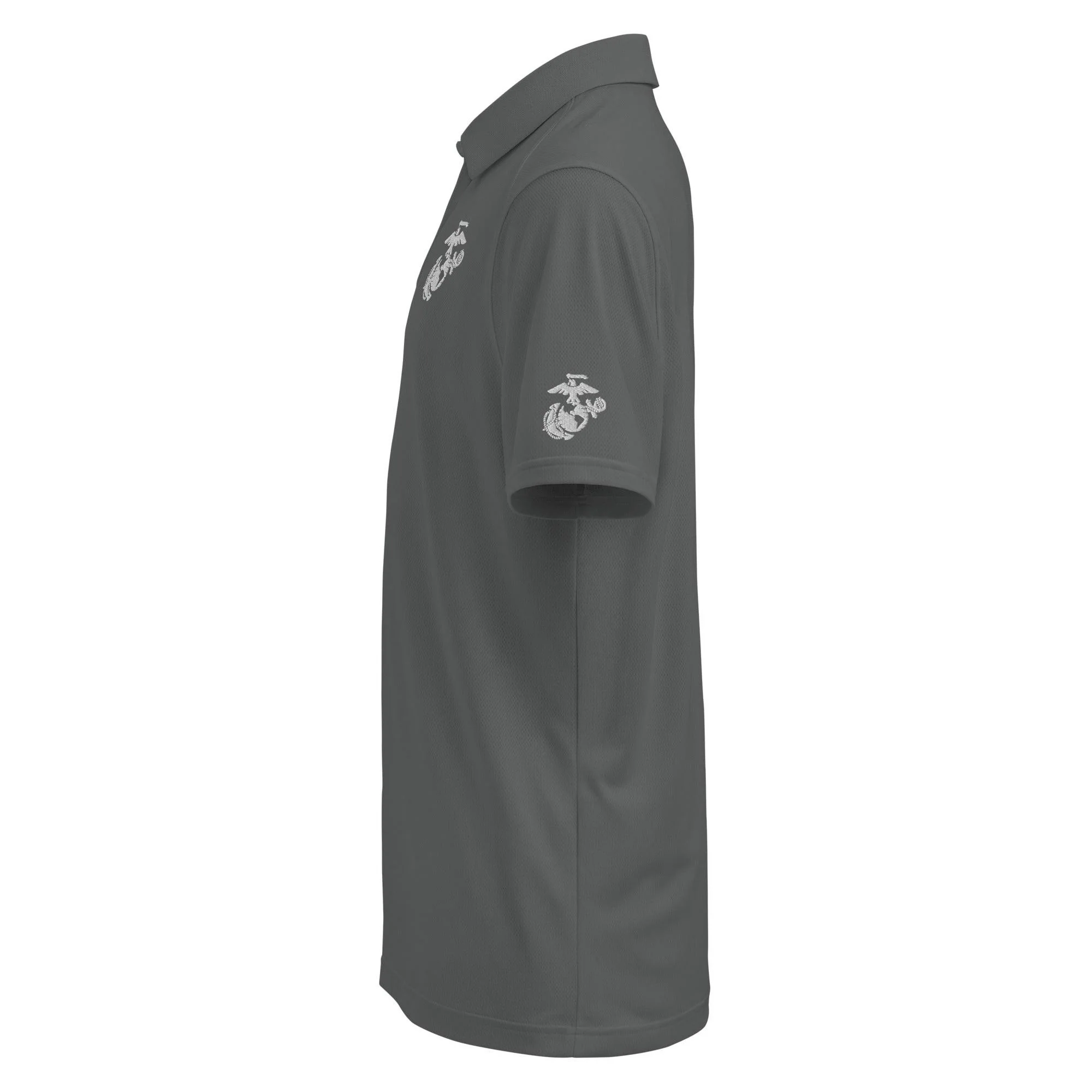 USMC White EGA Embroidered Under Armour® Men's Polo - Image 13