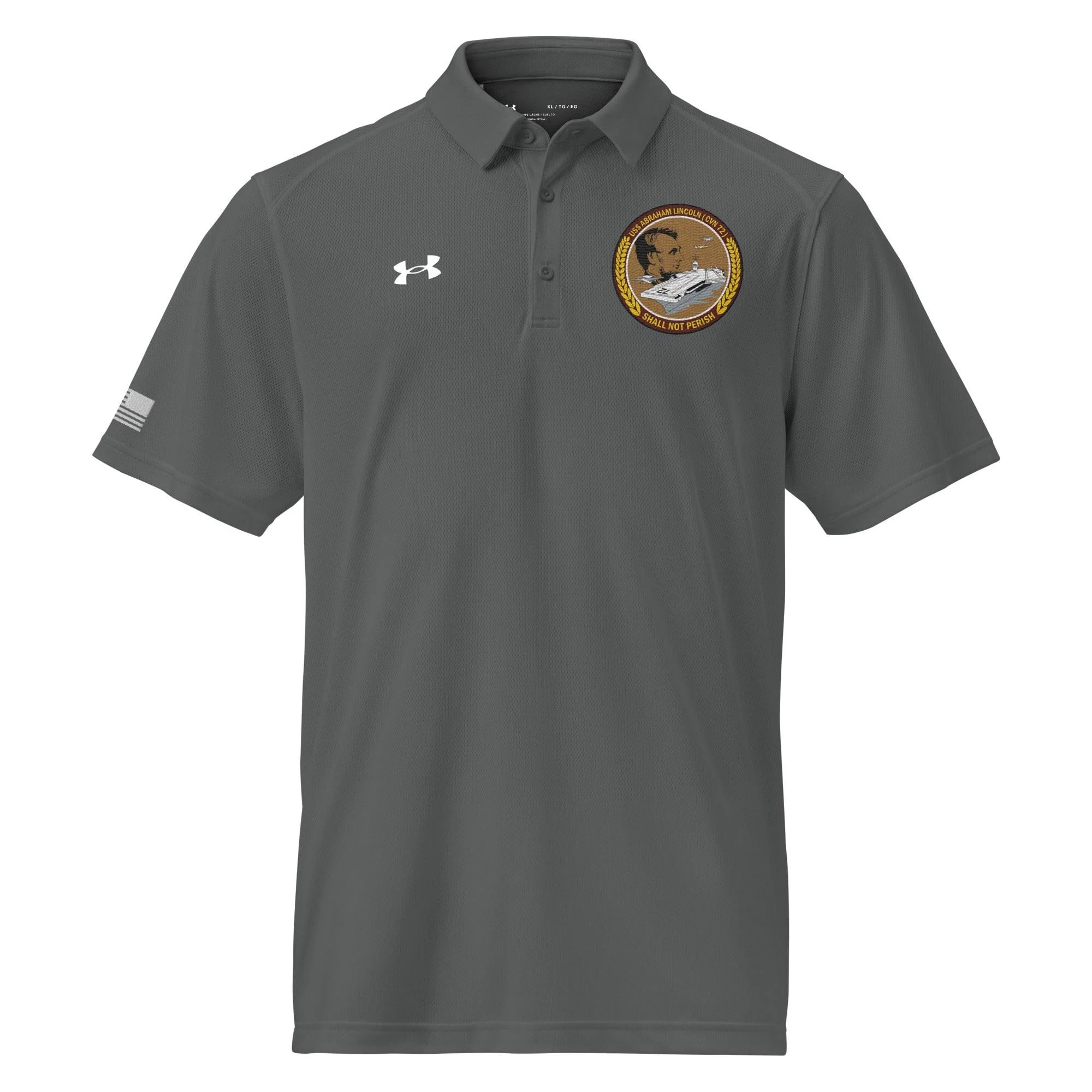 USS Abraham Lincoln (CVN-72) Embroidered Under Armour® Men's Polo - Image 11