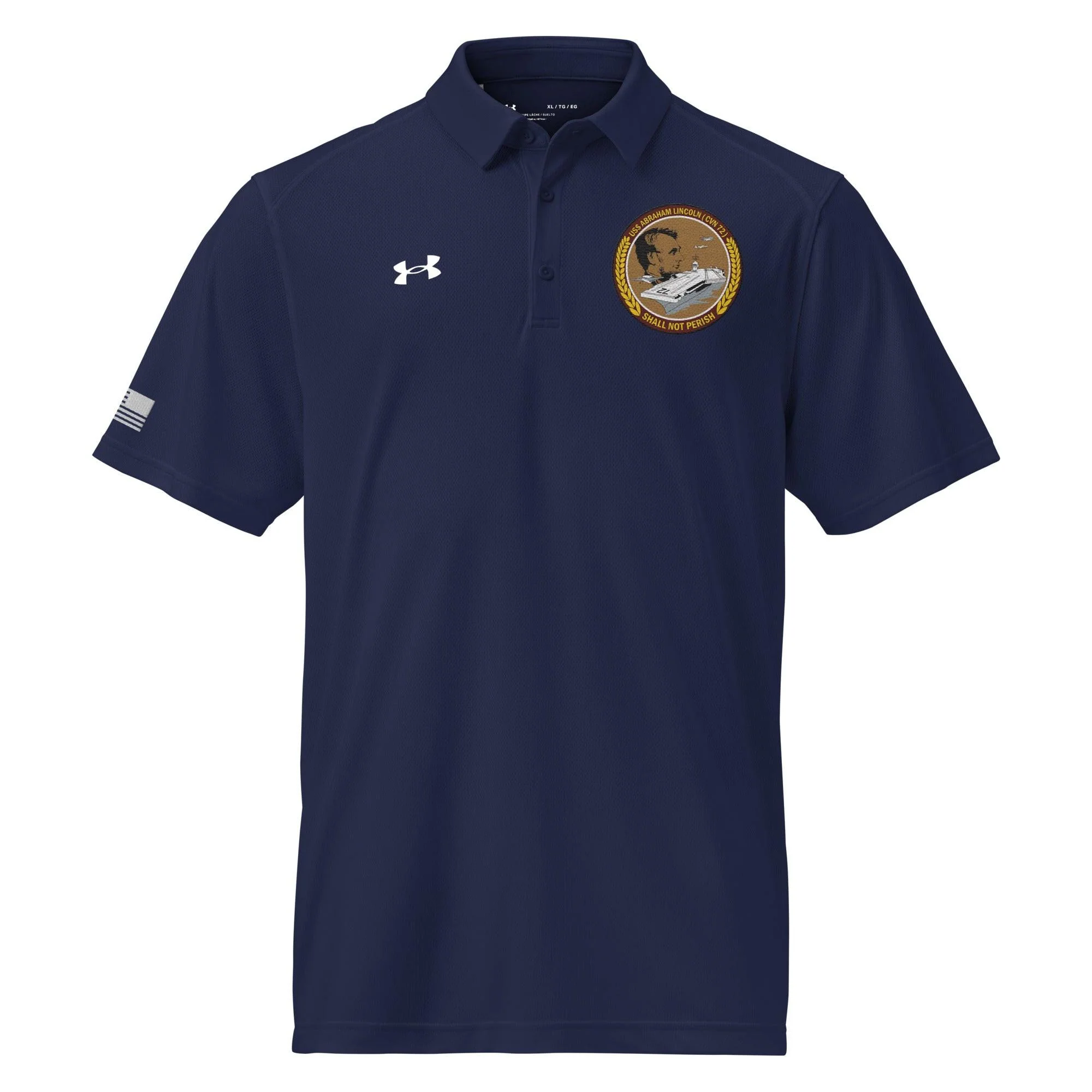 USS Abraham Lincoln (CVN-72) Embroidered Under Armour® Men's Polo - Image 6