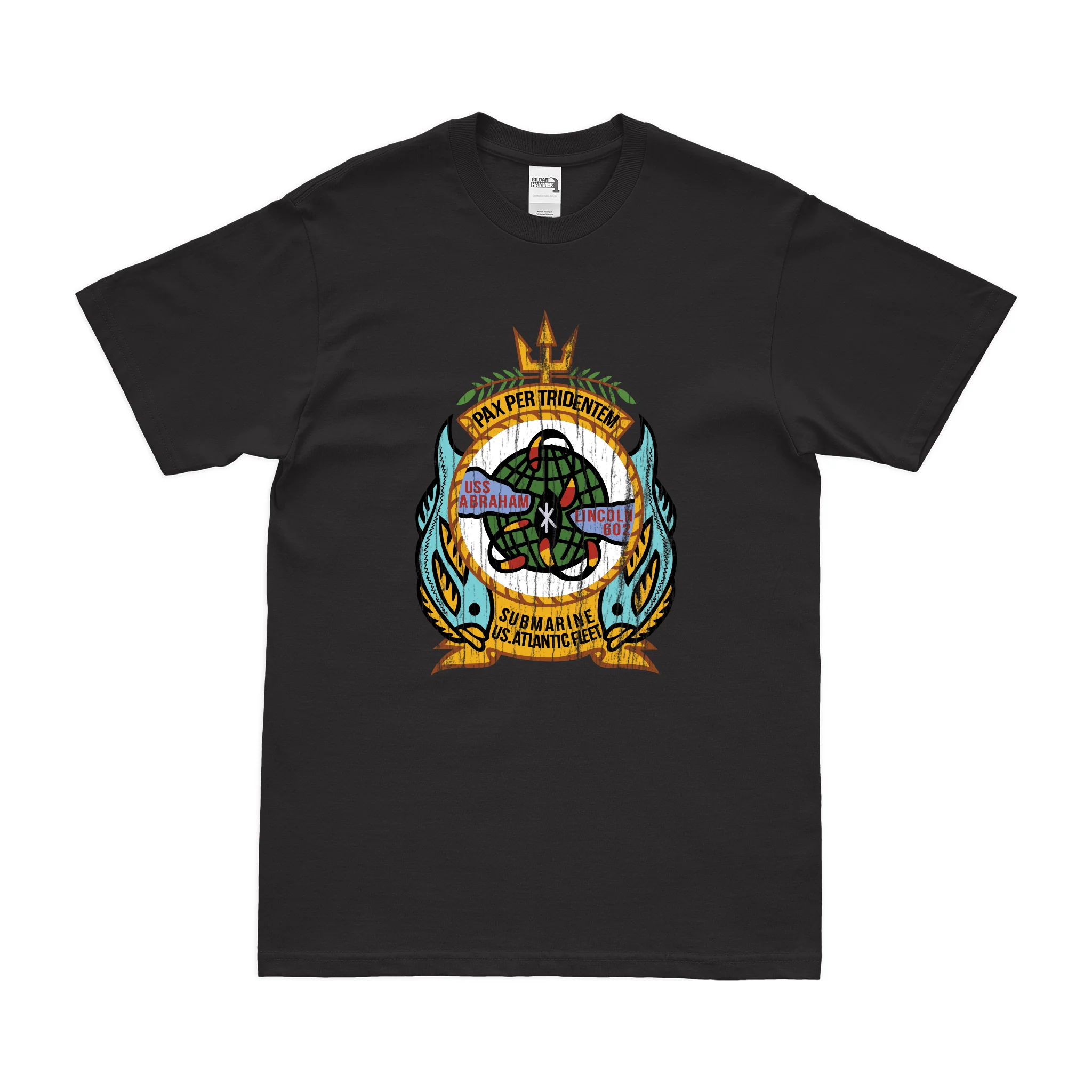 USS Abraham Lincoln (SSBN-602) Emblem T-Shirt - Image 3