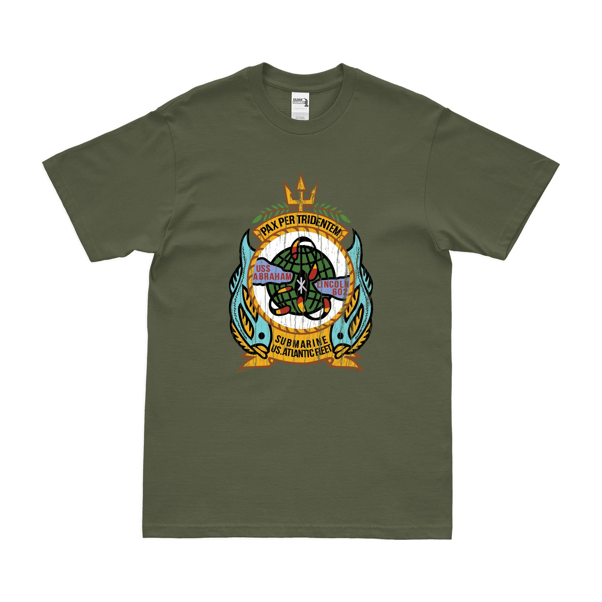 USS Abraham Lincoln (SSBN-602) Emblem T-Shirt - Image 4