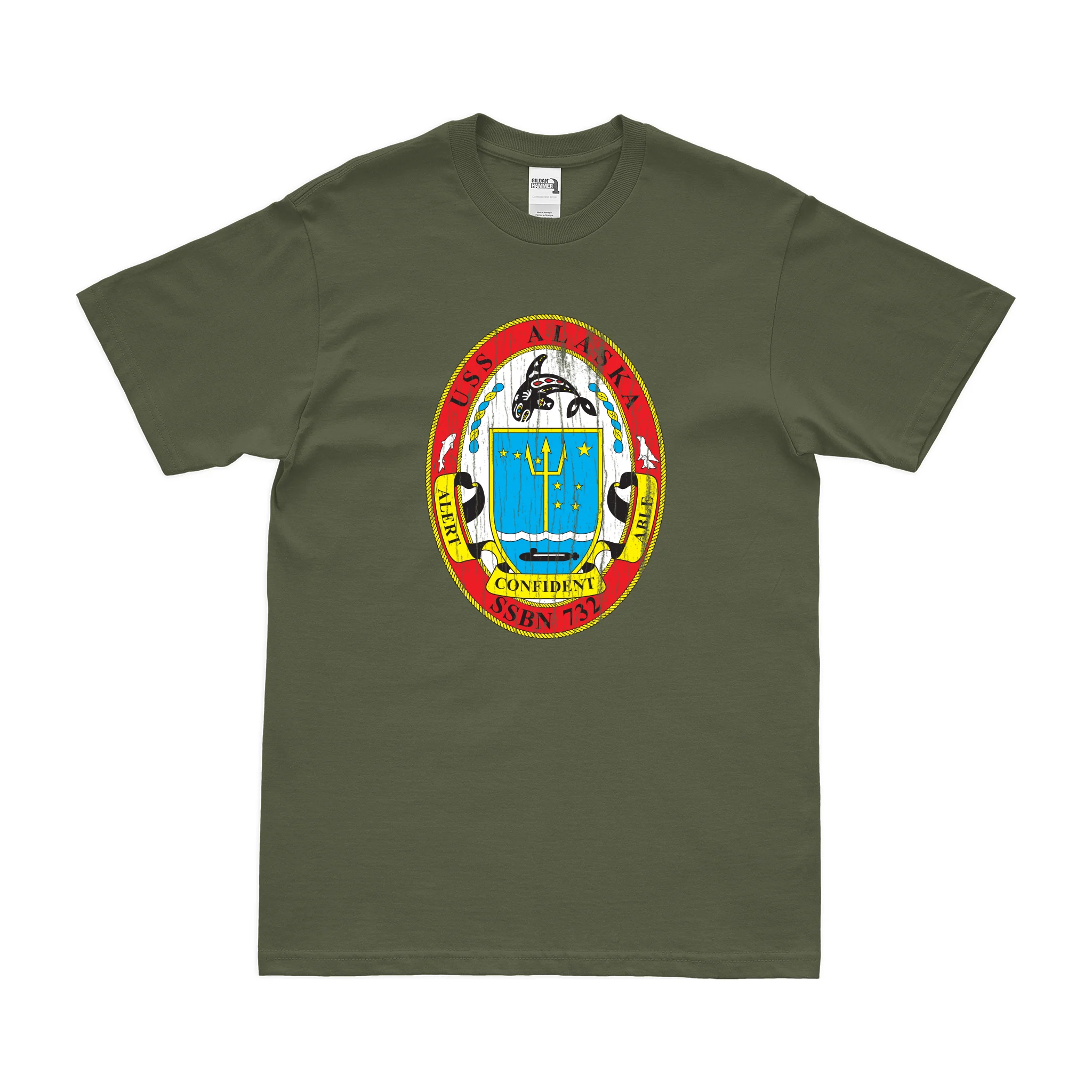 USS Alaska (SSBN-732) Ballistic-Missile Submarine T-Shirt - Image 4