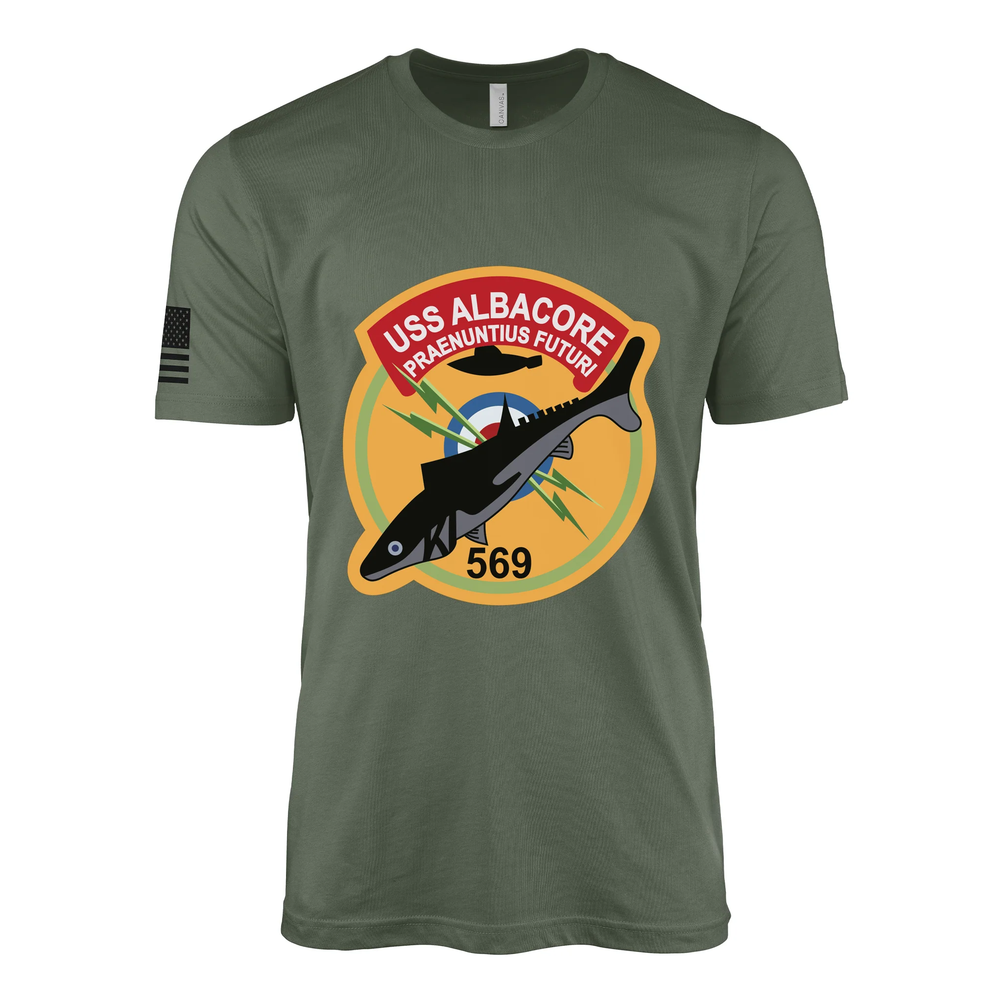 USS Albacore (AGSS-569) Submarine T-Shirt - Image 3