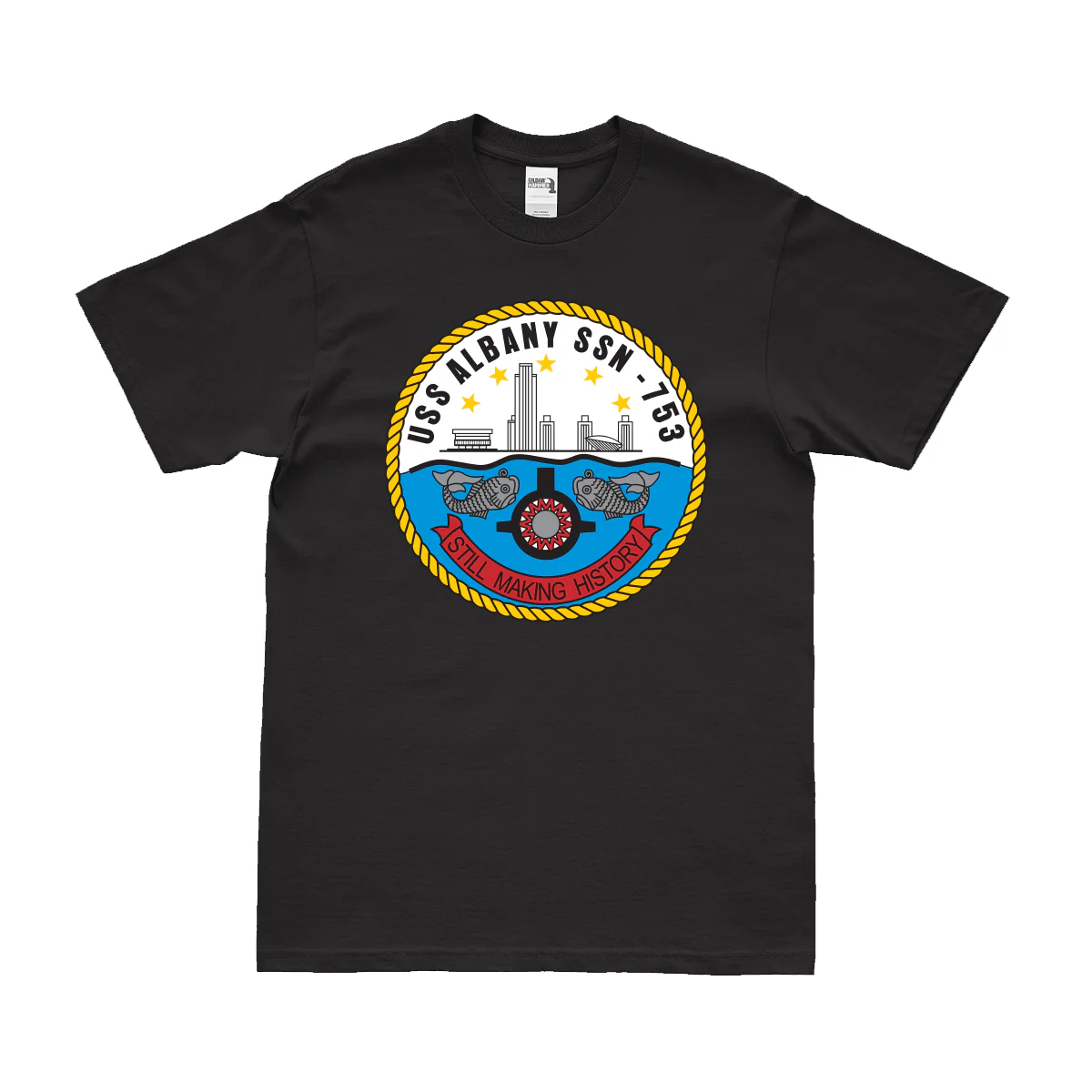 USS Albany (SSN-753) Submarine Logo Emblem T-Shirt