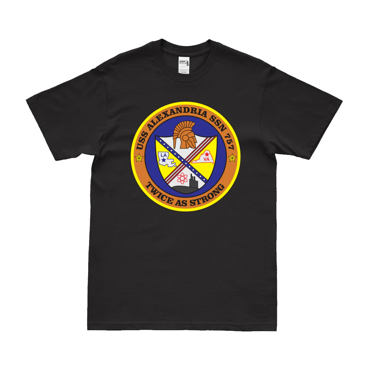 USS Alexandria (SSN-757) Submarine Logo Emblem T-Shirt