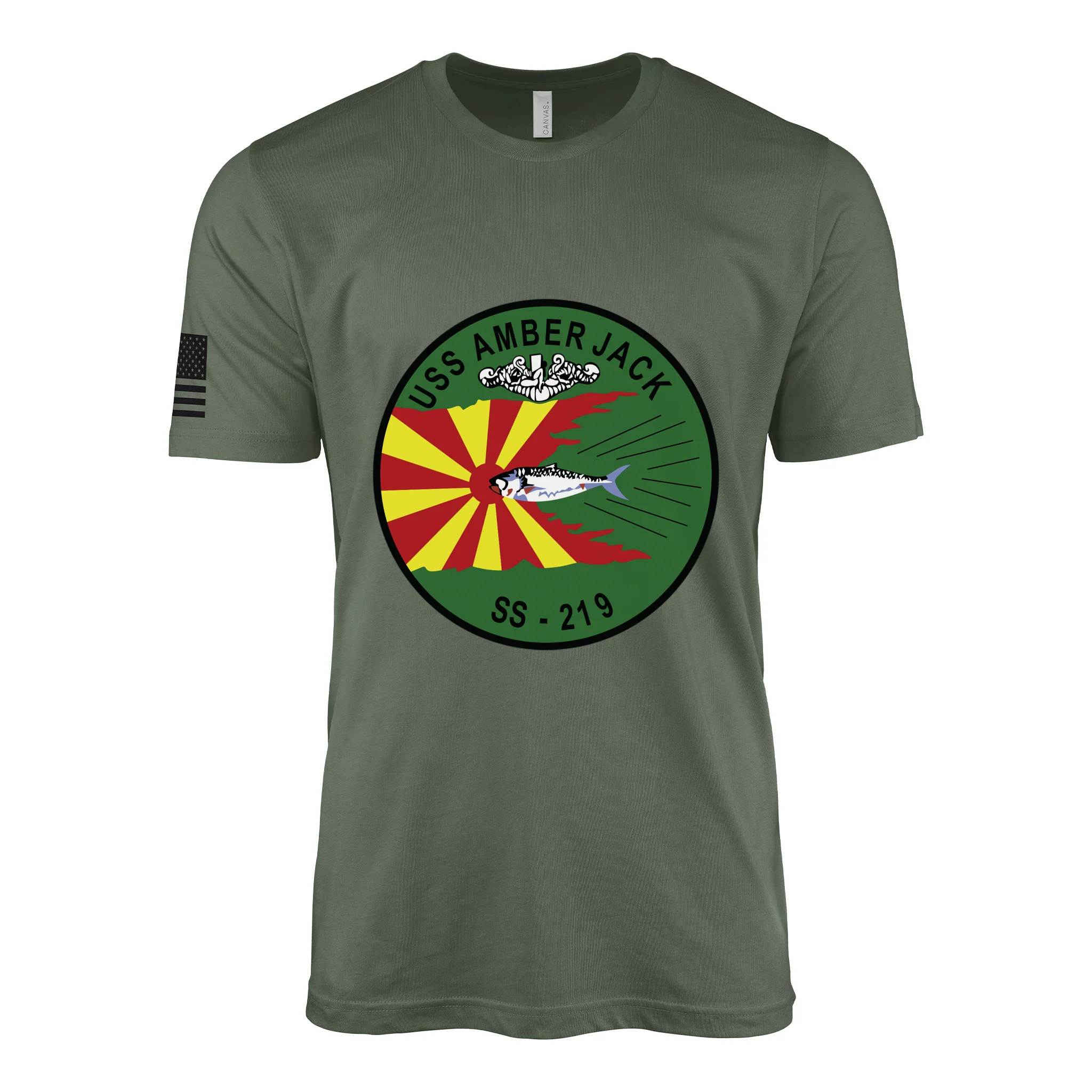 USS Amberjack (SS-219) Submarine T-Shirt - Image 3
