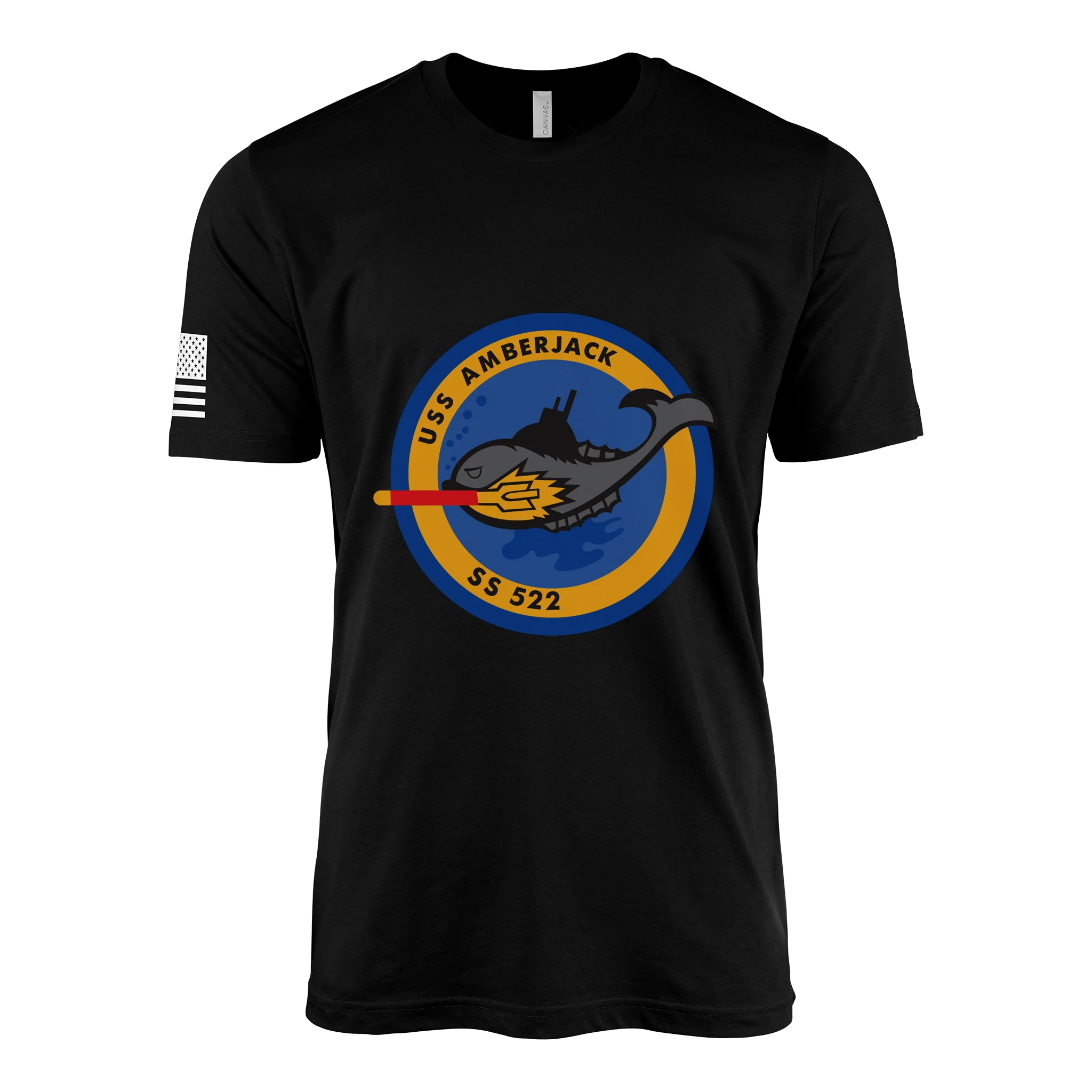 USS Amberjack (SS-522) Submarine T-Shirt - Image 2