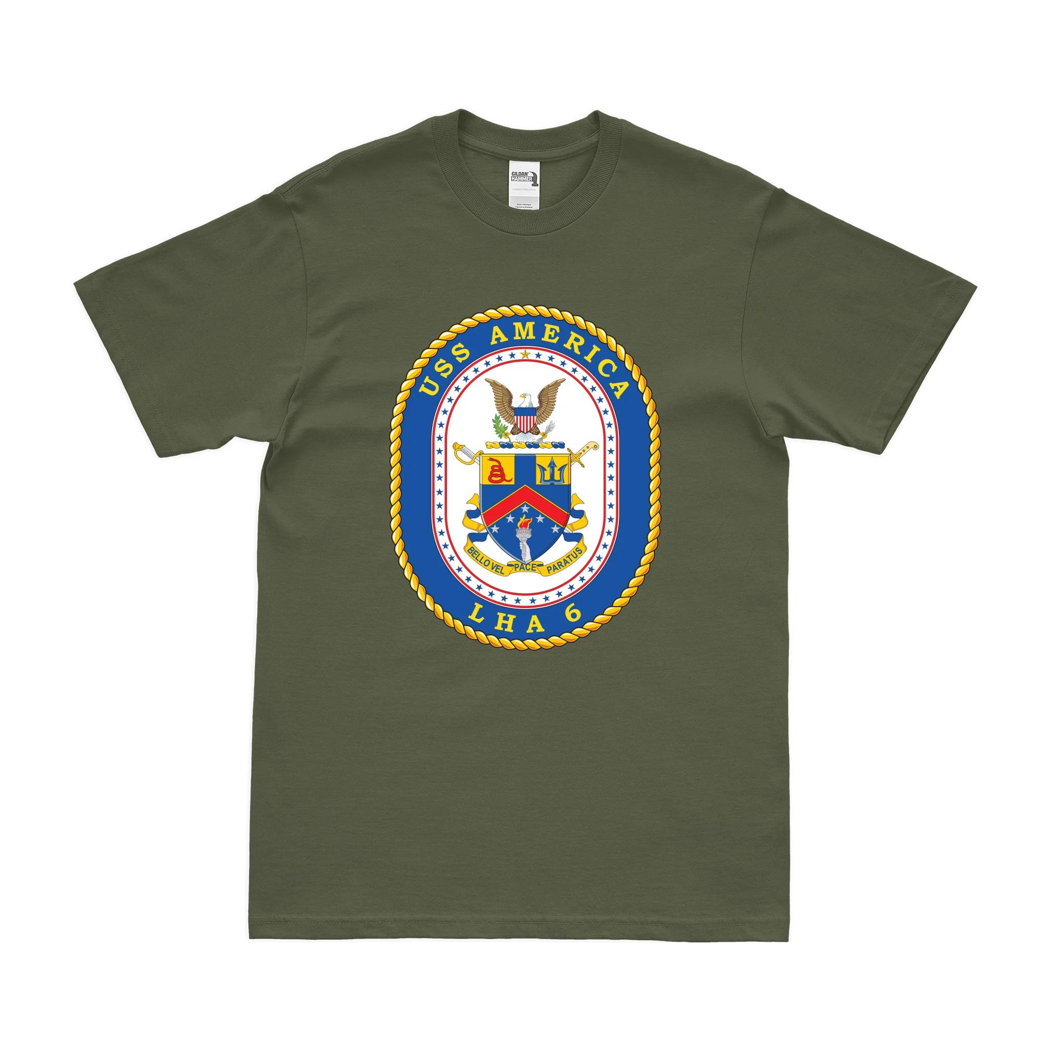 USS America (LHA-6) Emblem T-Shirt - Image 2
