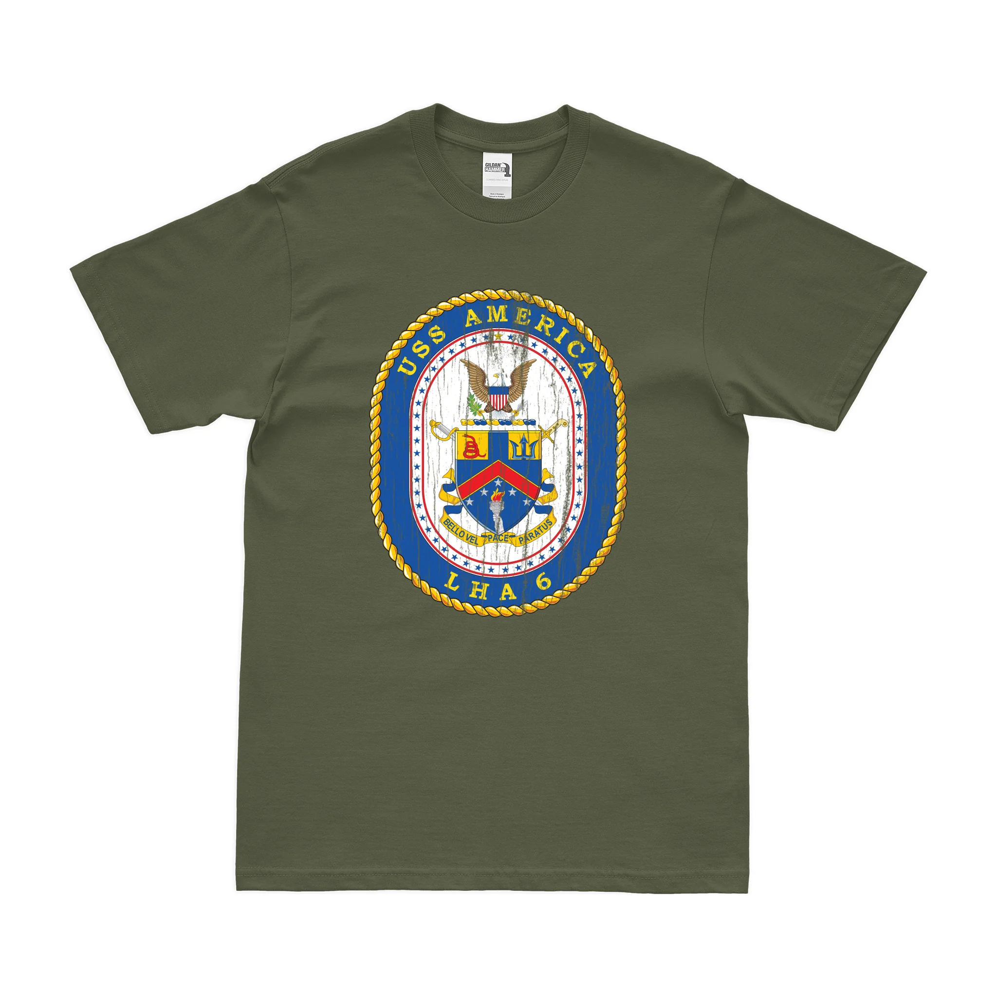 USS America (LHA-6) Emblem T-Shirt - Image 4