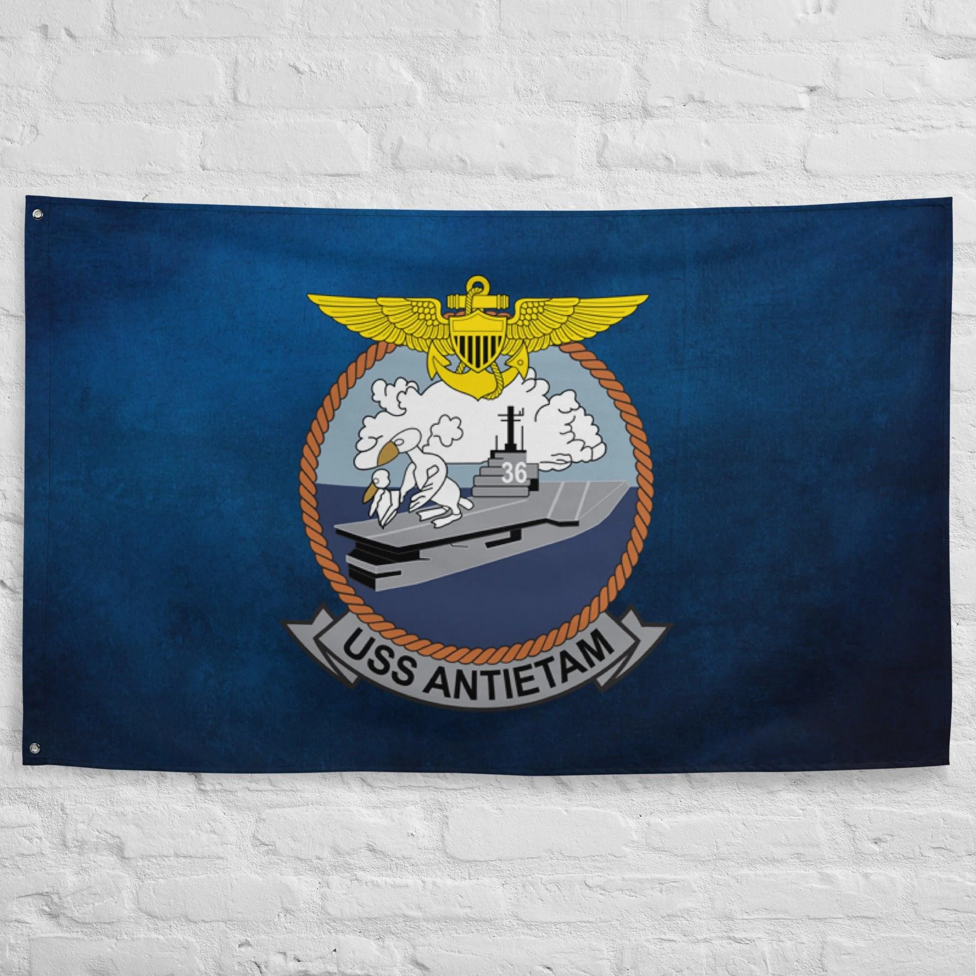 USS Antietam (CV-36) Aircraft Carrier Flag - Image 2
