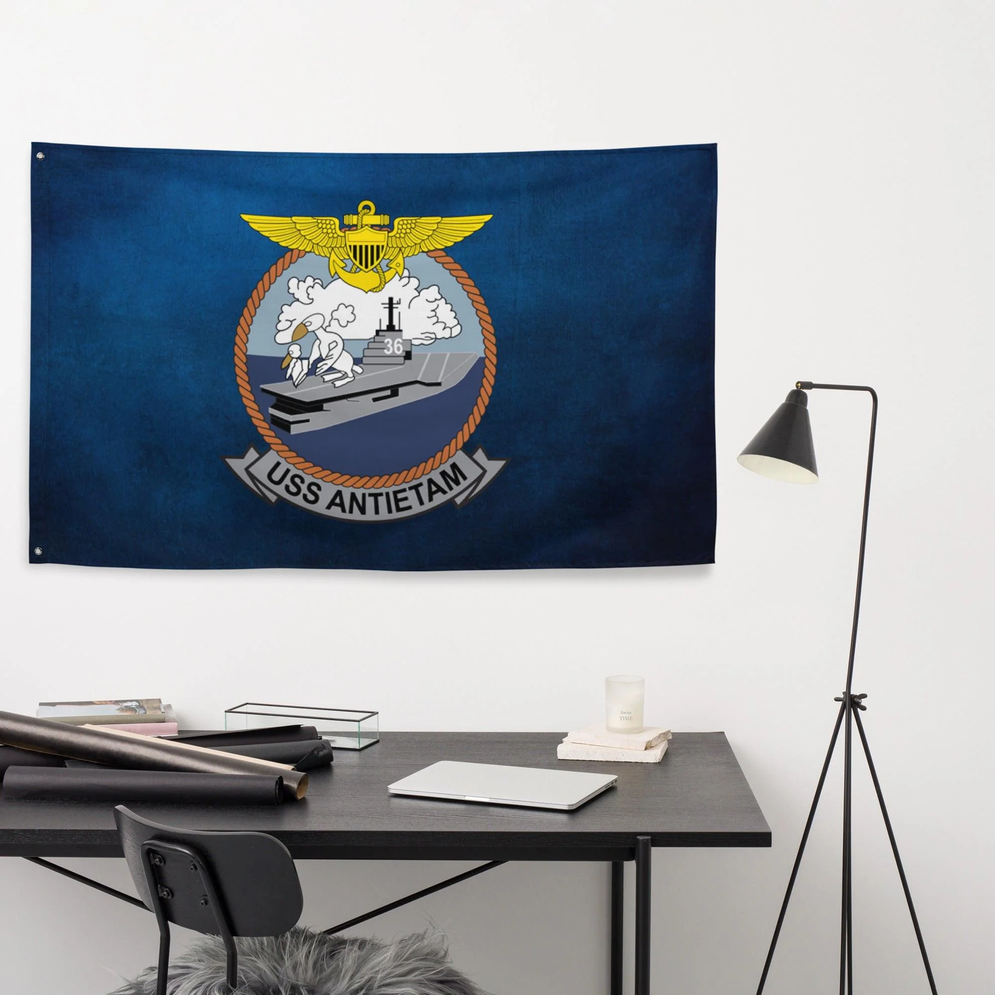 USS Antietam (CV-36) Aircraft Carrier Flag - Image 3