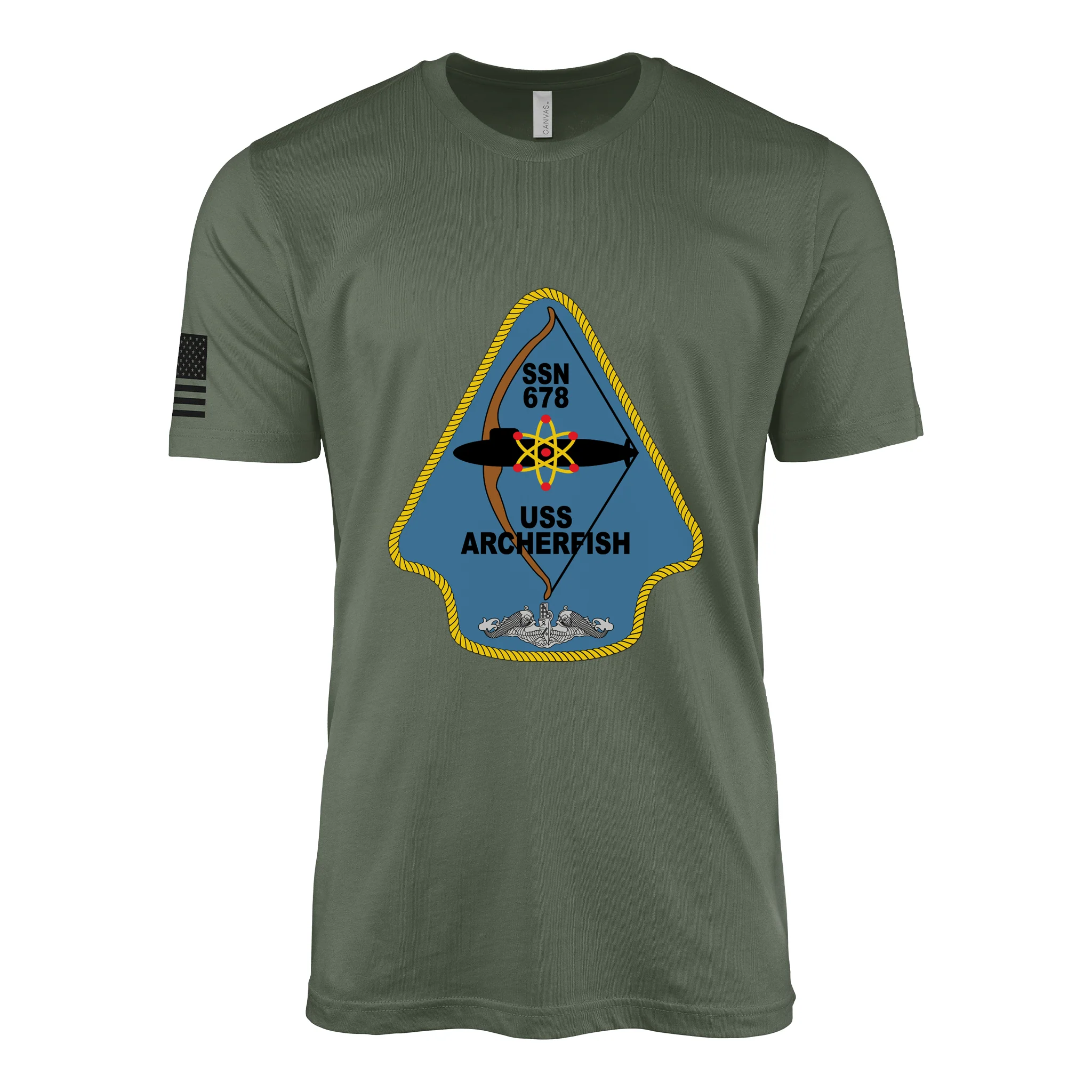 USS Archerfish (SSN-678) Submarine T-Shirt - Image 3