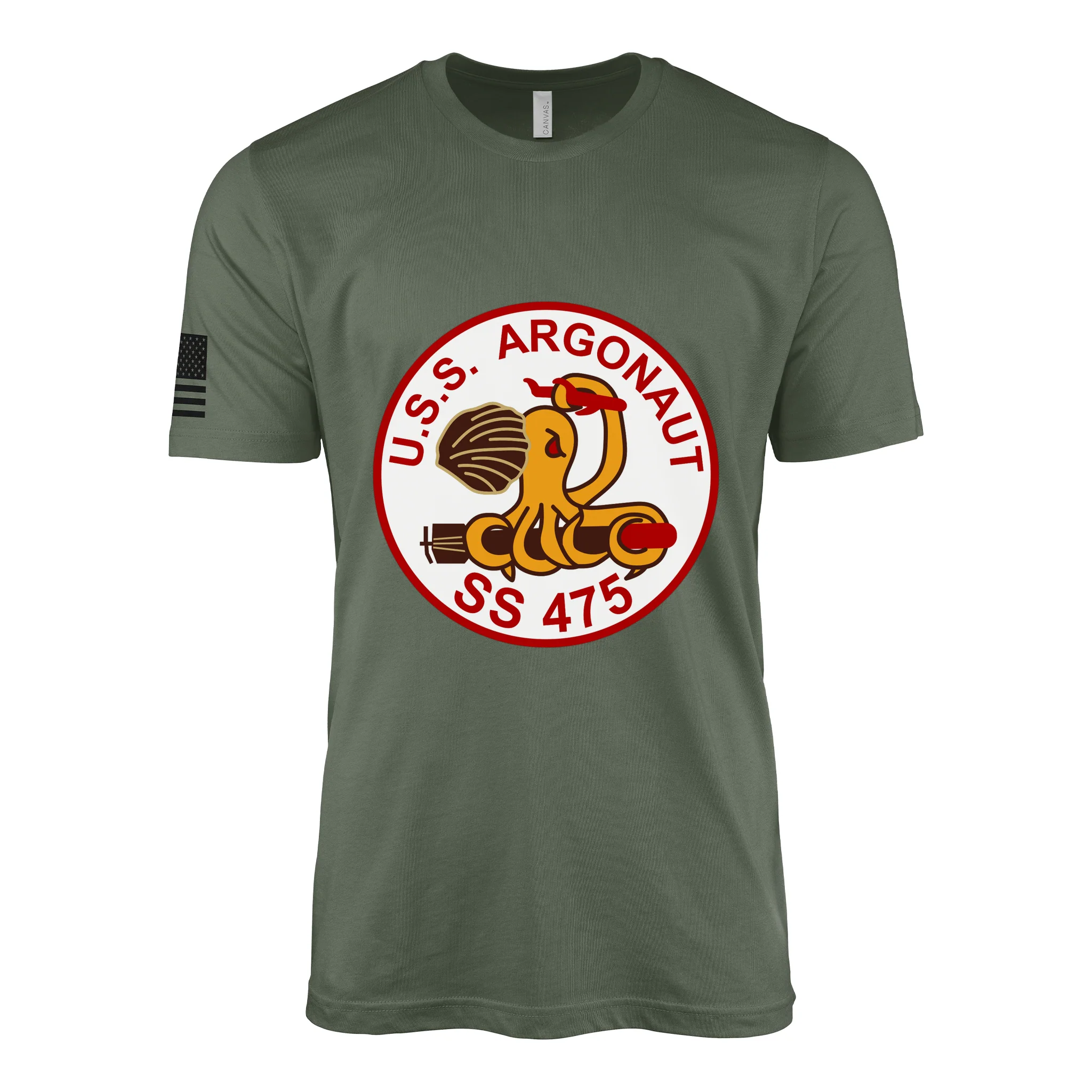 USS Argonaut (SS-475) Submarine T-Shirt - Image 3