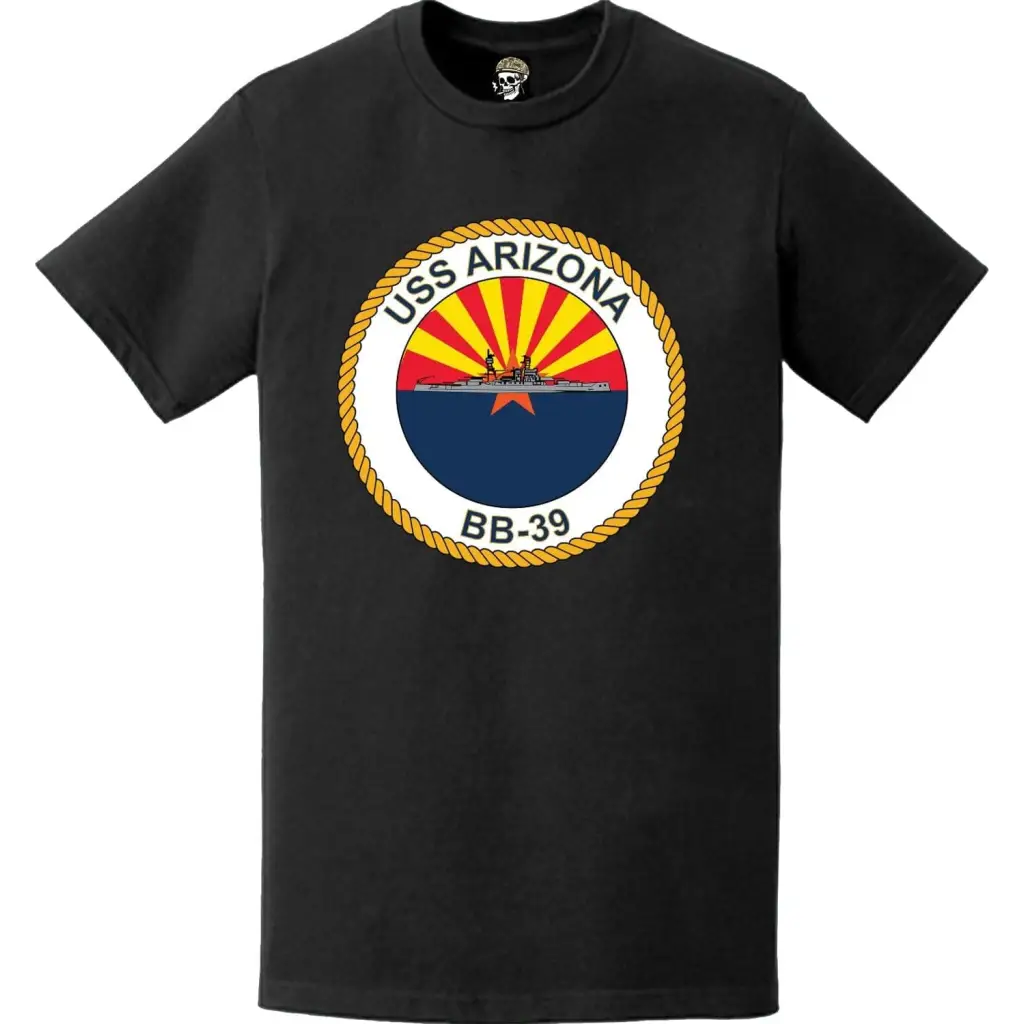 USS Arizona (BB-39) Battleship Logo Emblem T-Shirt