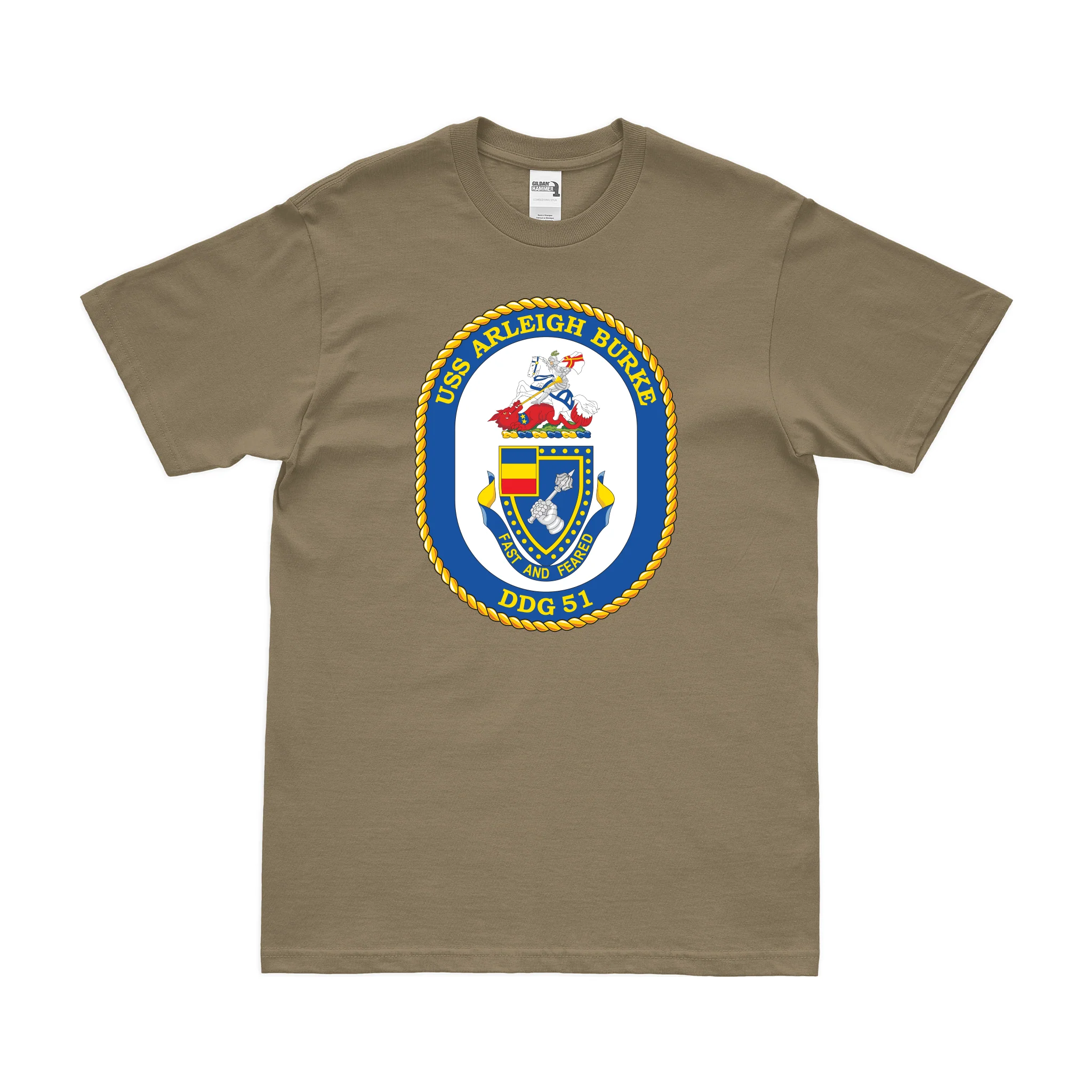 USS Arleigh Burke (DDG-51) Logo Emblem T-Shirt - Image 3