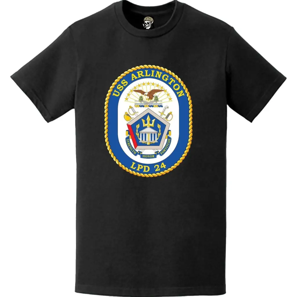 USS Arlington (LPD-24) Ship's Crest Emblem T-Shirt